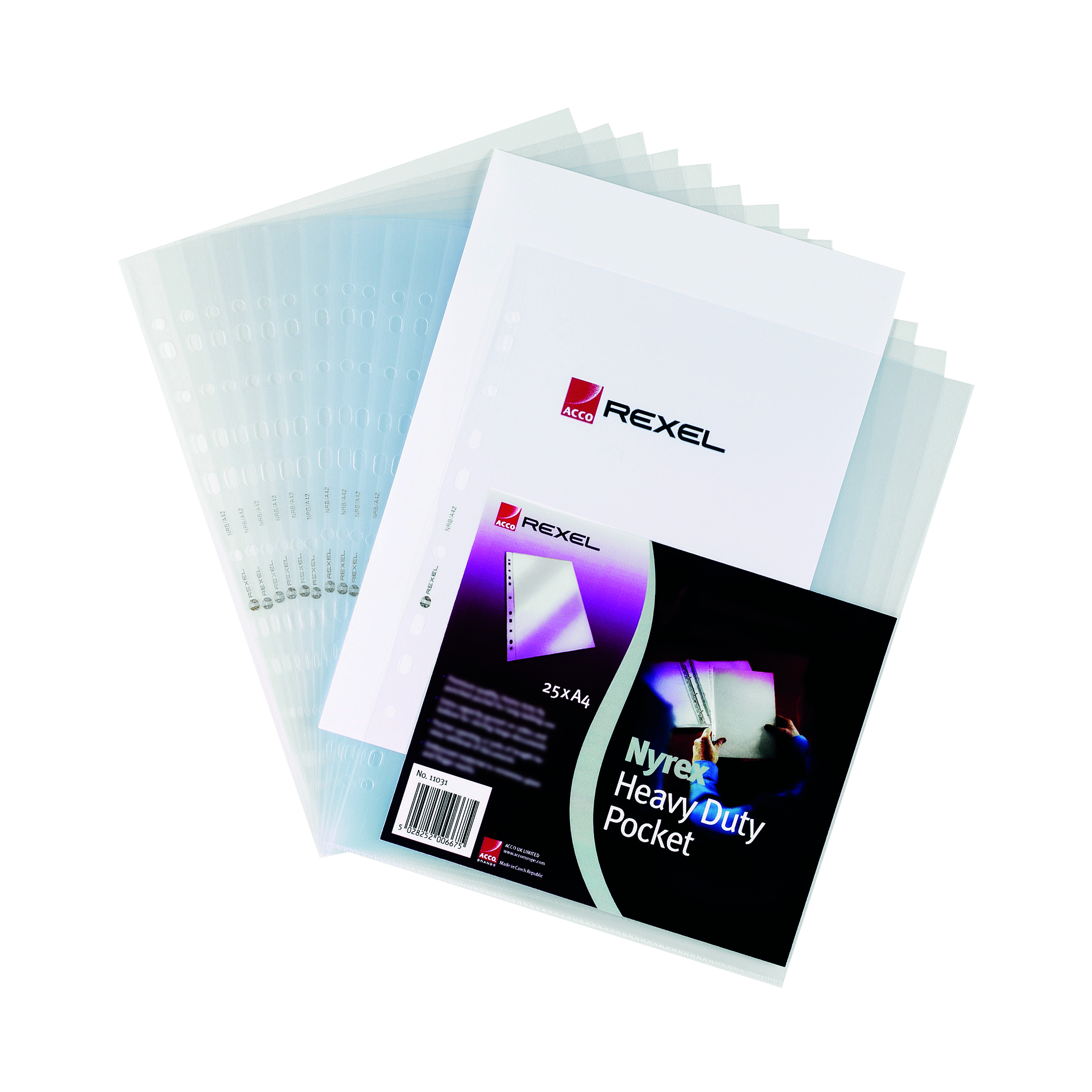 Rexel+Nyrex++Premium+Pocket+A4+Top+Left+Opening+Embossed+%28Pack+of+25%29+11031