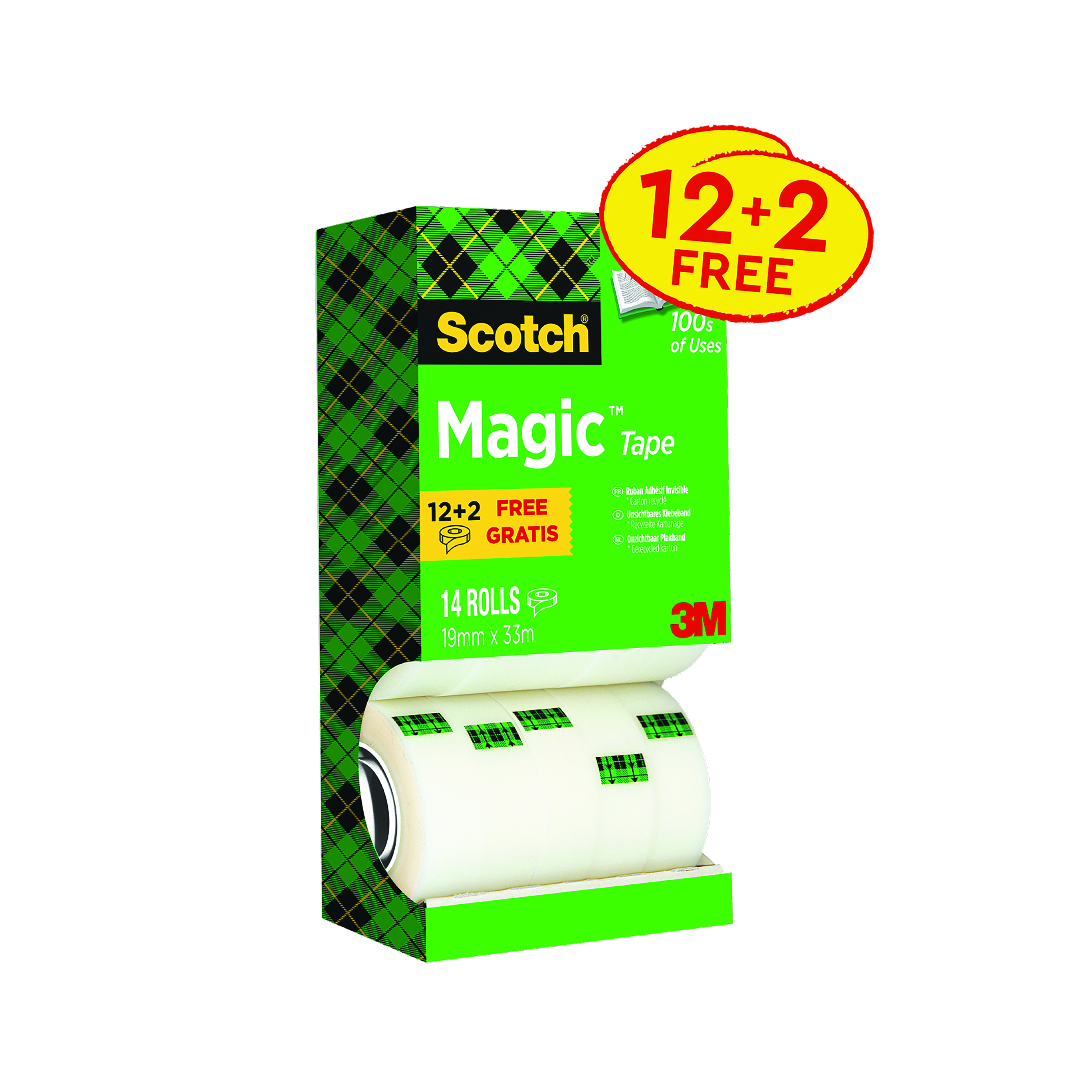 Scotch+Magic+Tape+810+Tower+Pack+19mm+x+33m+%2814+Pack%29+81933R14
