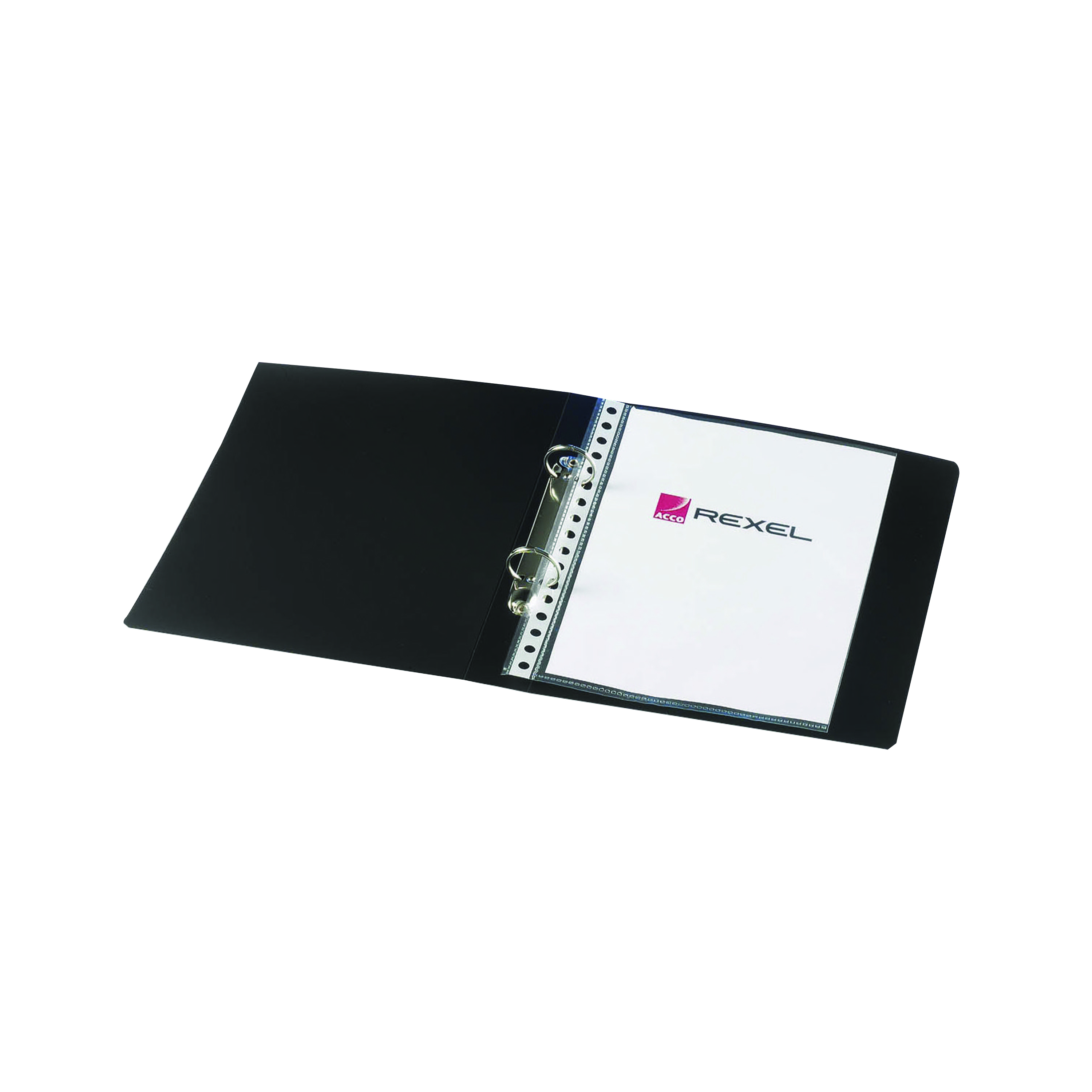 Rexel+Budget+25mm+2+Ring+Binder+A5+Black+%28Pack+of+10%29+13428BK