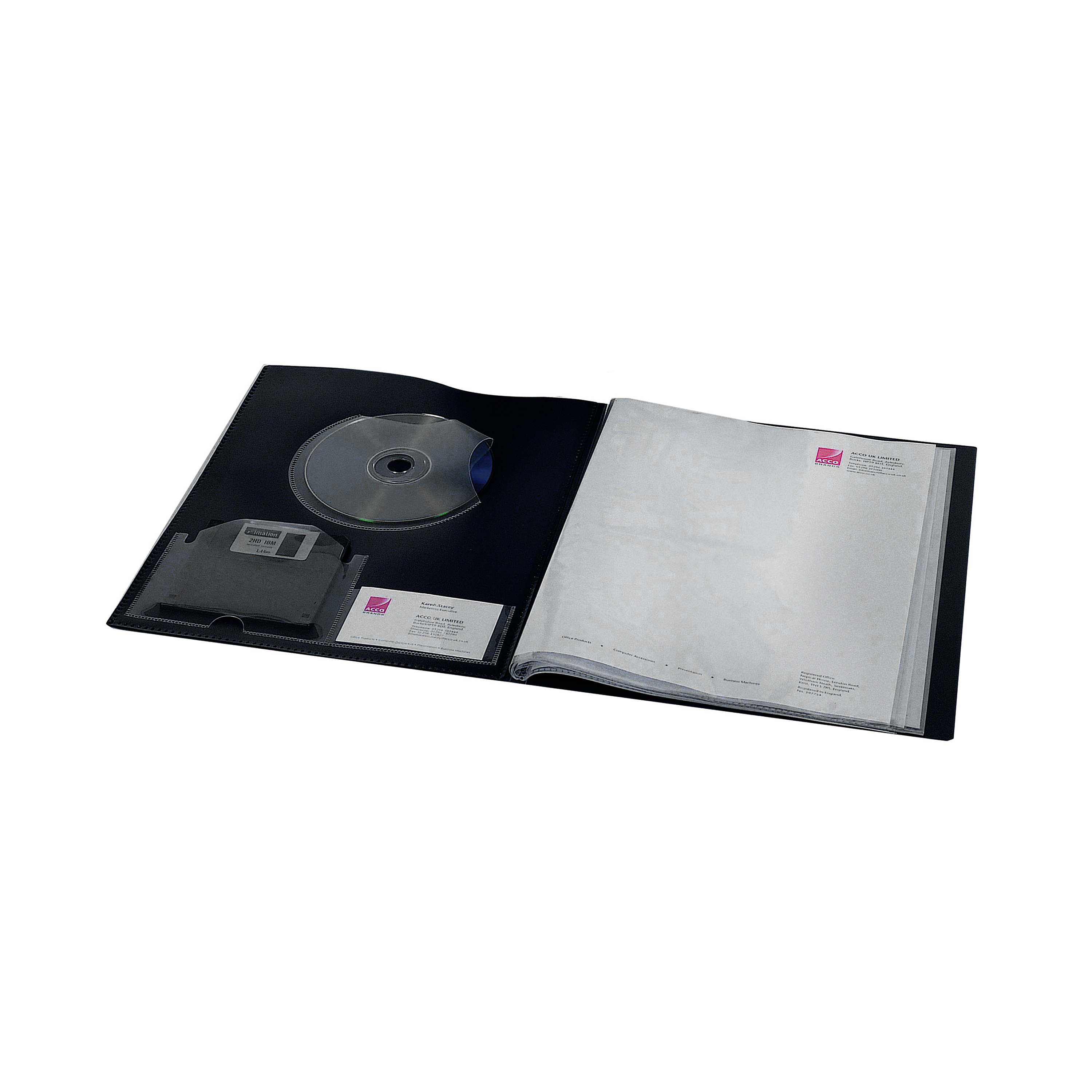 Rexel+Clearview+Display+Book+24+Pocket+A4+Black+10320BK