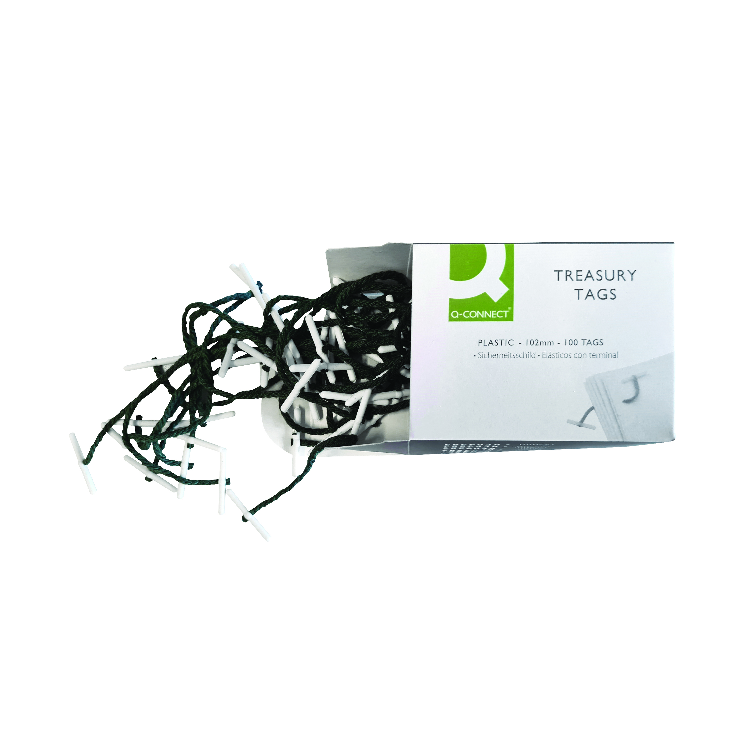 Q-Connect+Plastic+Treasury+Tag+101mm+%28Pack+of+100%29+KF04573