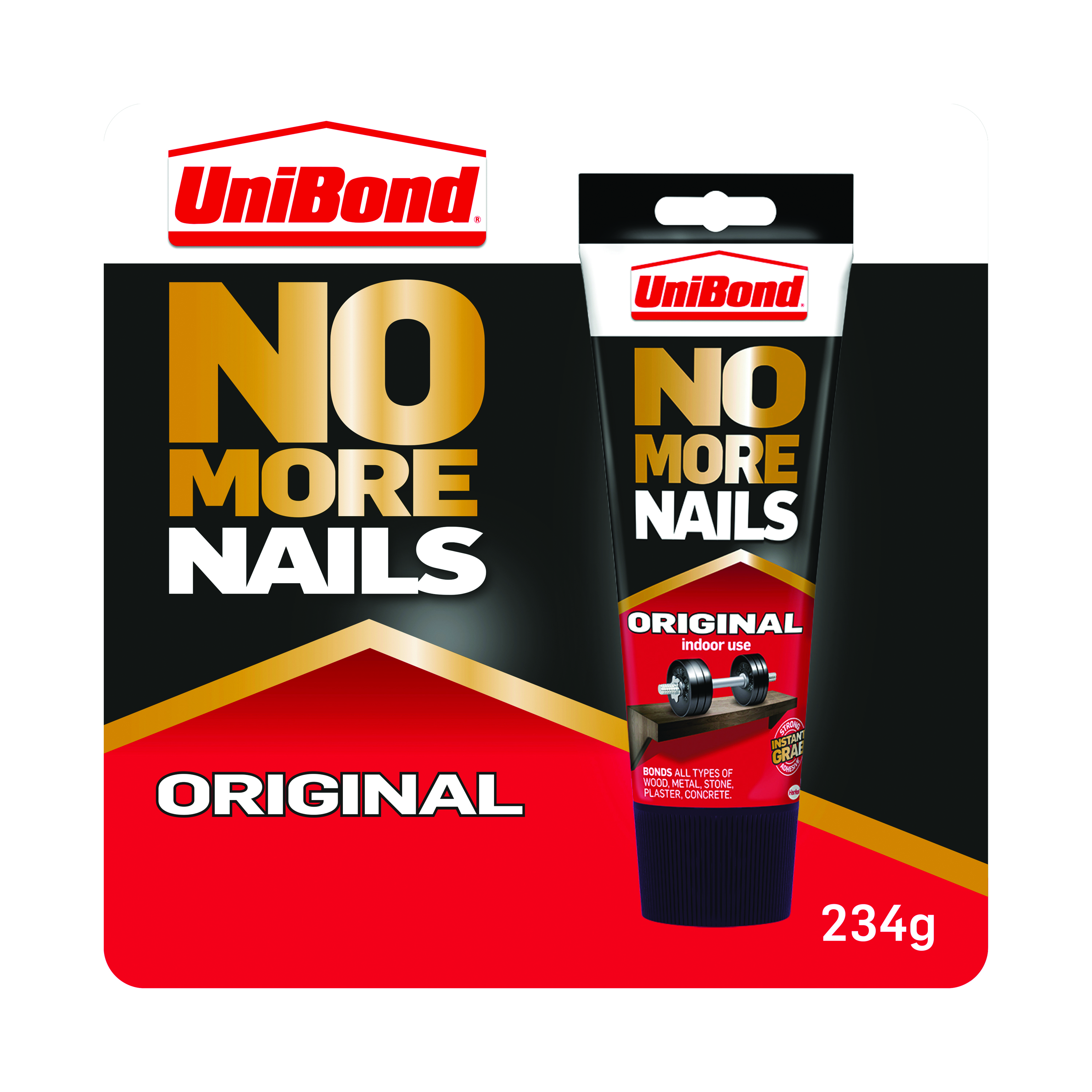 Unibond+No+More+Nails+Original+Grab+Adhesive+Tube+234g+2729908