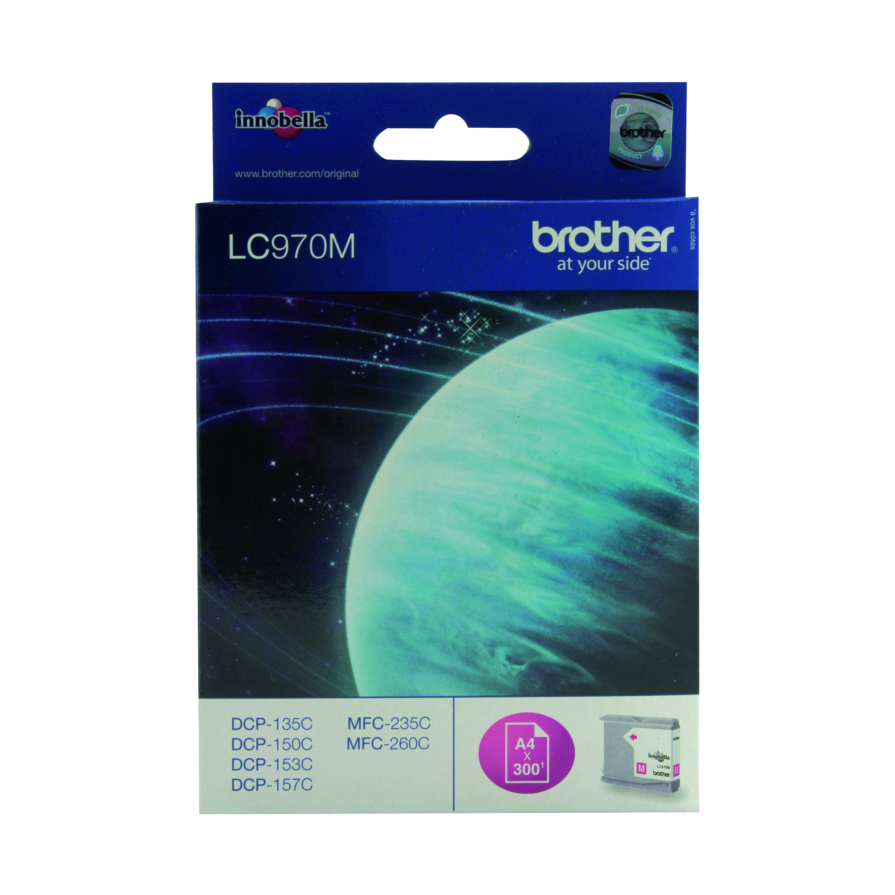 Brother+LC970M+Inkjet+Cartridge+Magenta+LC+970M