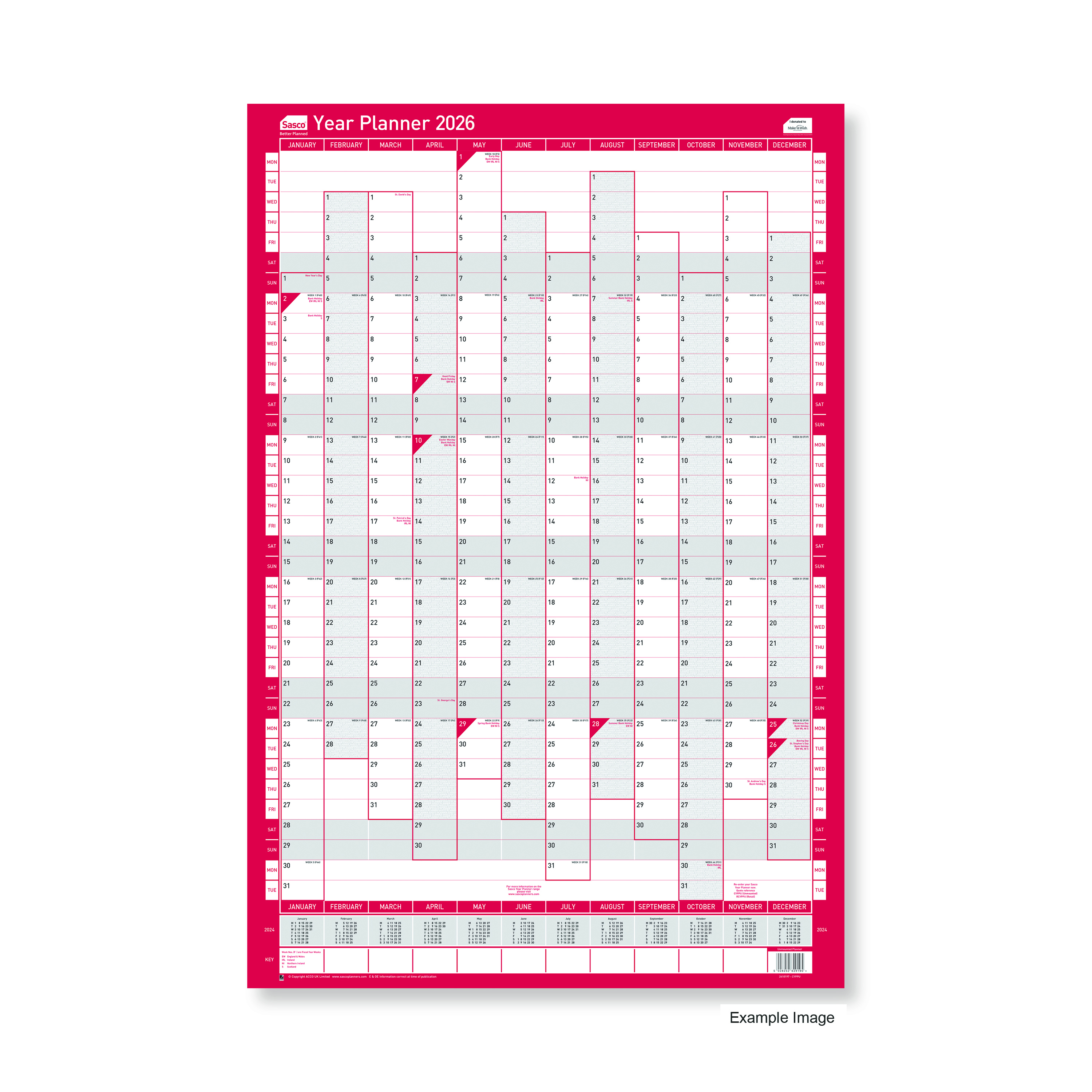 Sasco+Year+Planner+Compact+Portrait+Unmounted+2026+2410268