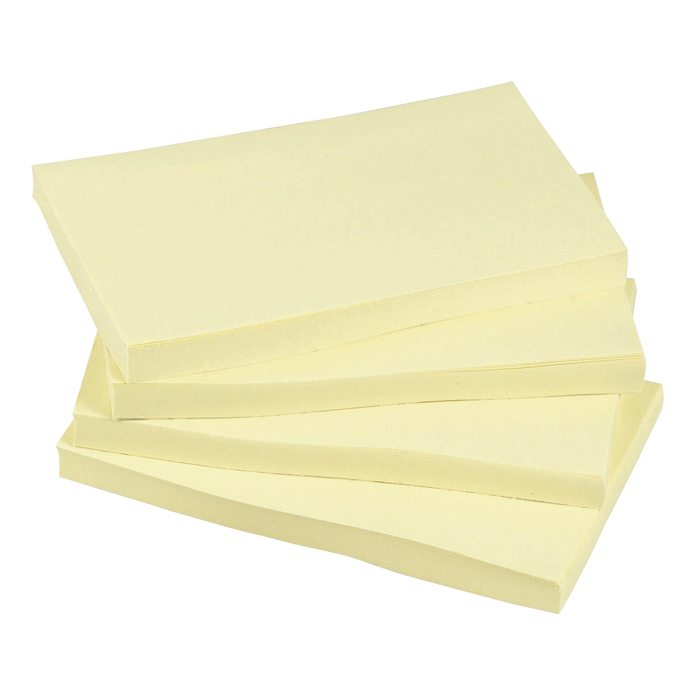 5+Star+Office+Re-Move+Notes+Repositionable+Pad+of+100+Sheets+76x127mm+Yellow+%28Pack+of+12%29