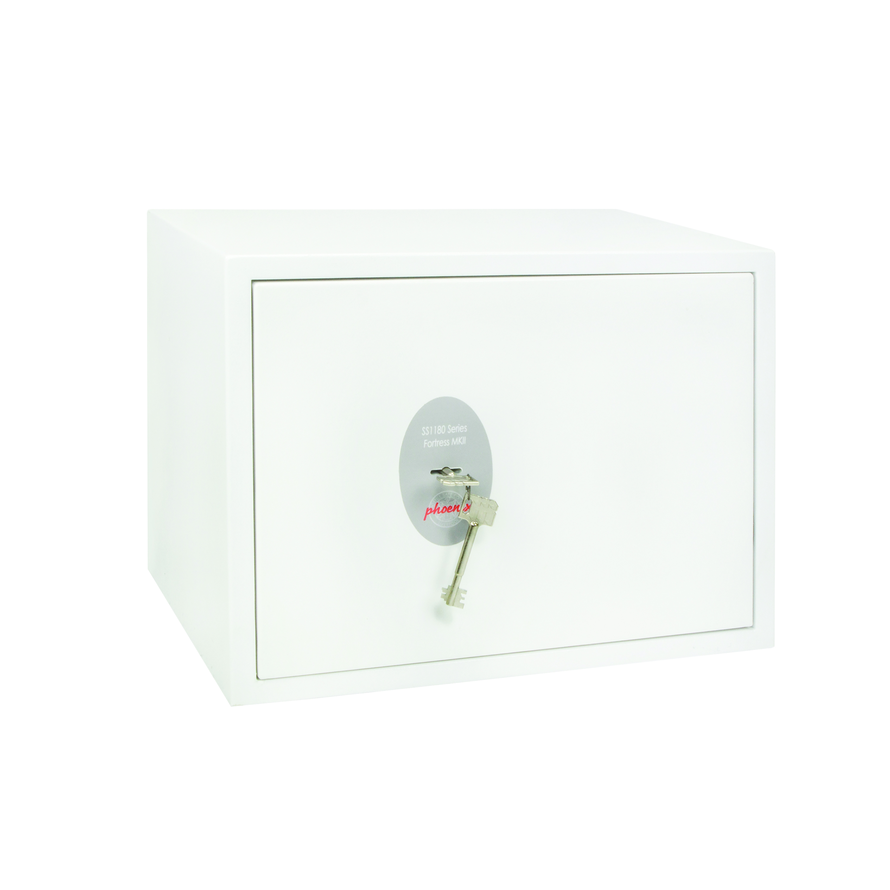 Phoenix+Fortress+High+Security+Safe+Size+2+S2+Key+Lock+White+SS1182K