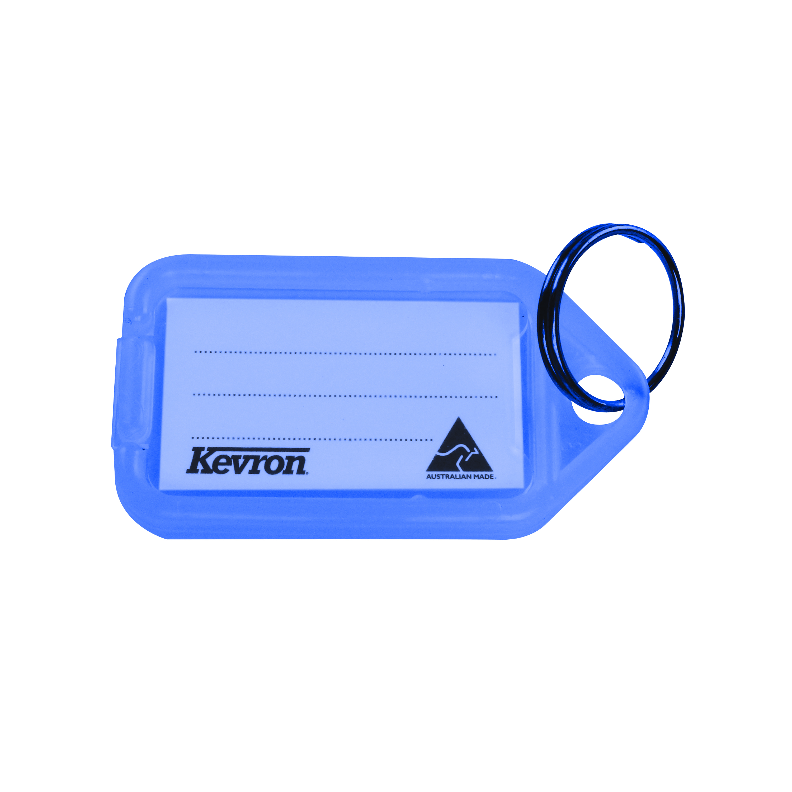 Kevron+Plastic+Clicktag+Key+Tag+Blue+%28Pack+of+100%29+ID5BLU100