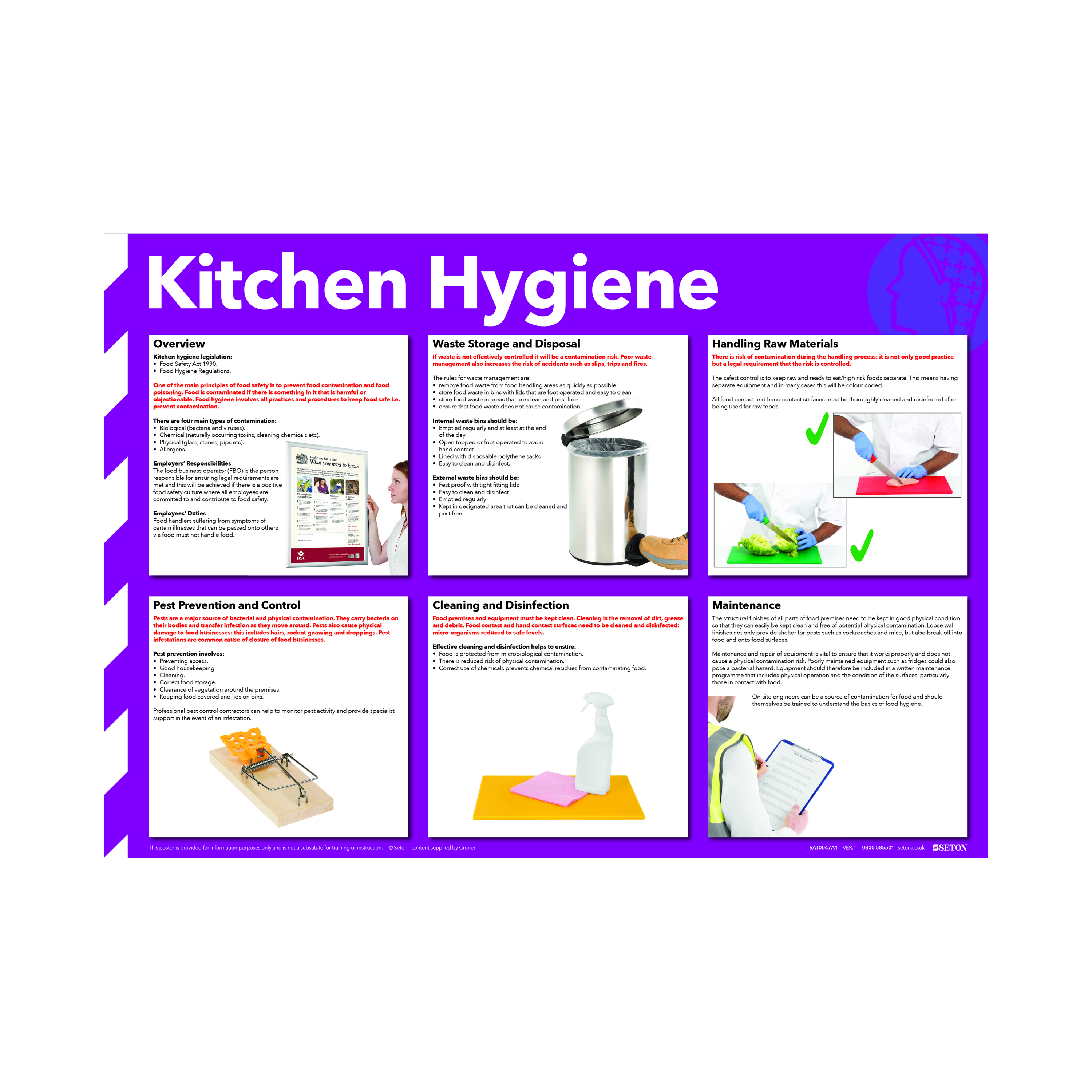 General+Sign+Kitchen+Hygiene+Poster+420x590mm+FA607
