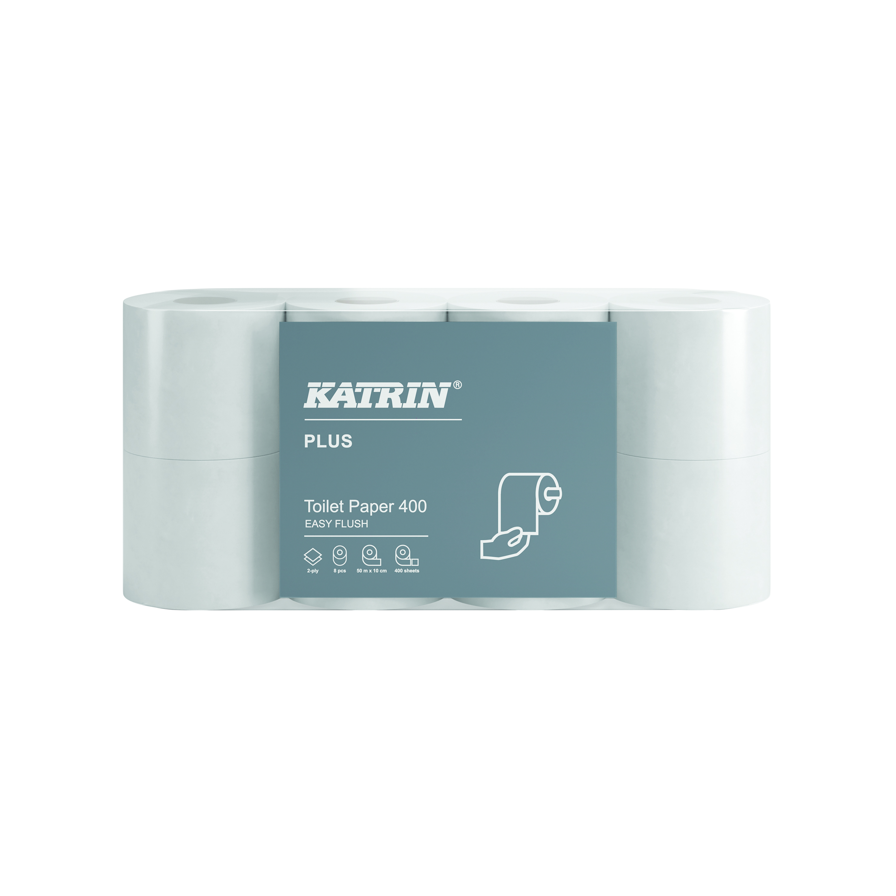 Katrin+Plus+2-Ply+Toilet+Paper+Roll+Easyflush+White+400+Sheets+%28Pack+of+40%29+96039