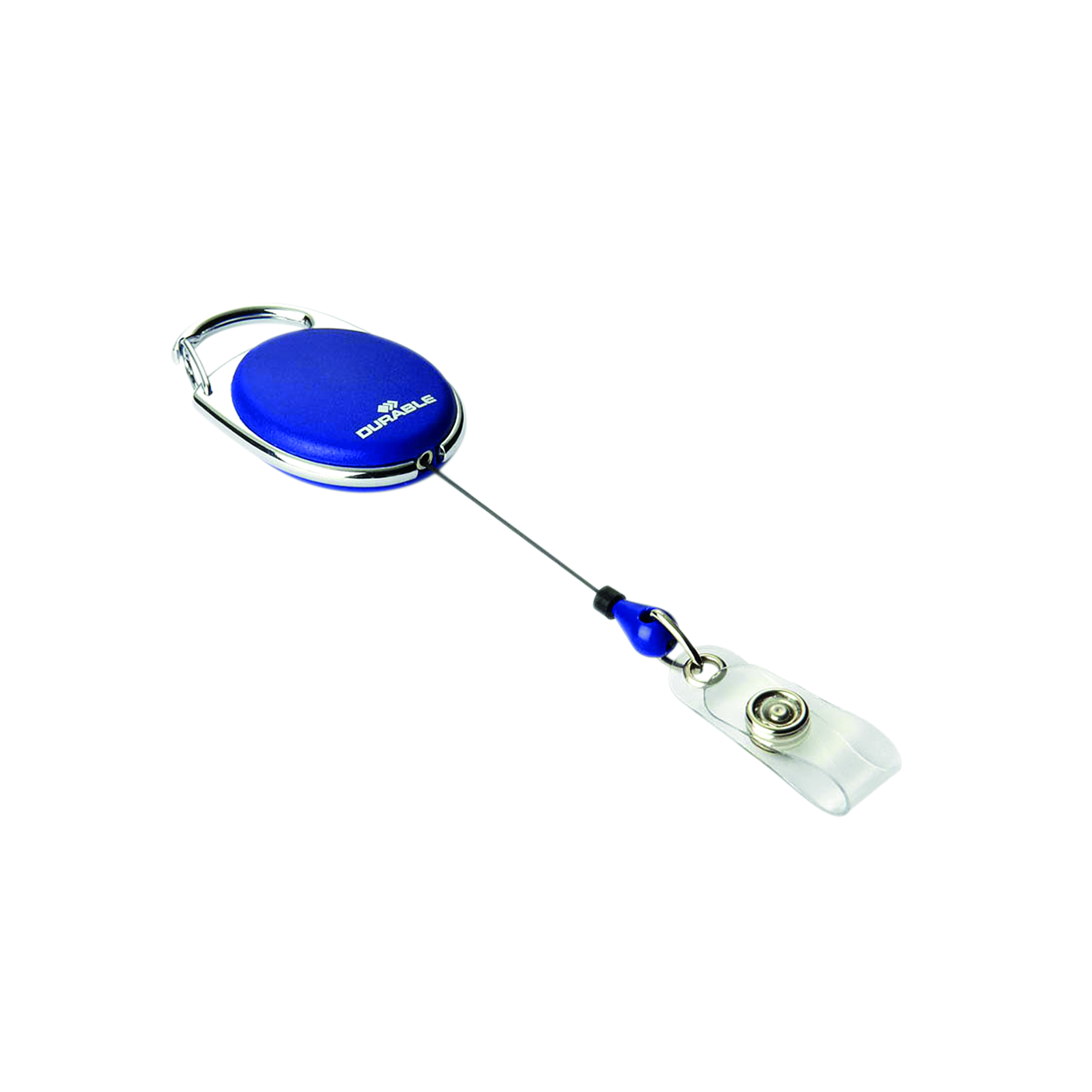 Durable+STYLE+Secure+Retractable+Clip+Badge+Reel+for+ID+and+Keys+Blue+%28Pack+of+10%29+8324%2F07