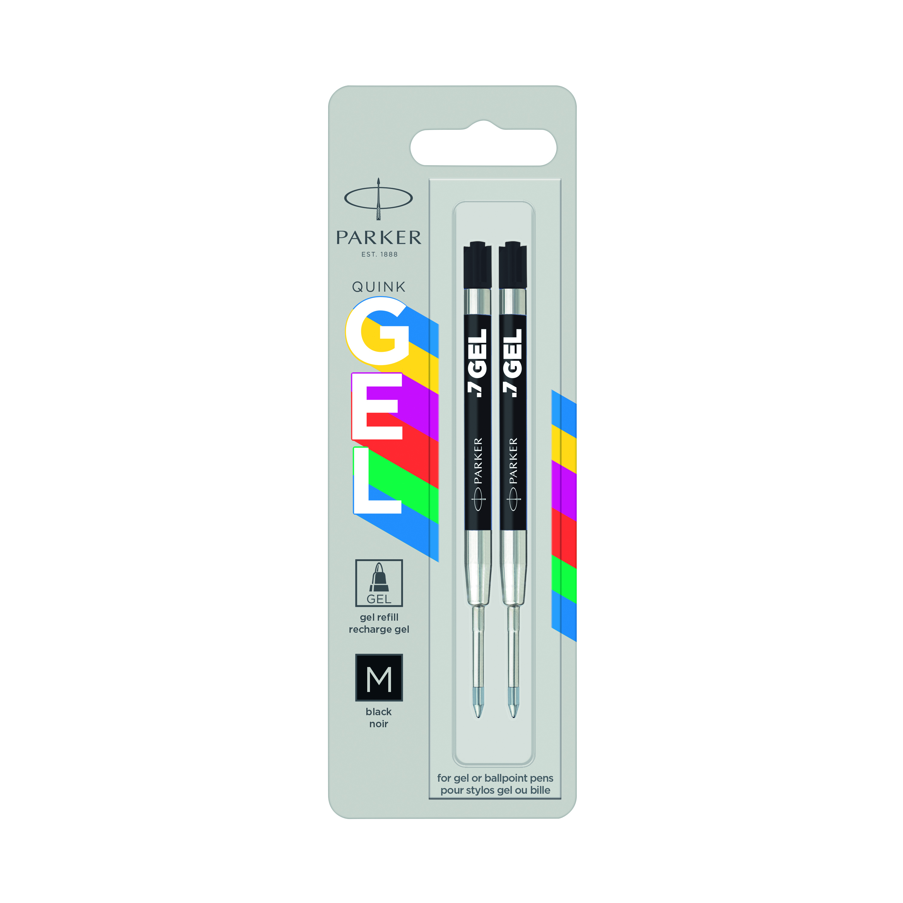 Parker+Jotter+Original+Gel+Pen+Refill+Black+%28Pack+of+2%29+2136231