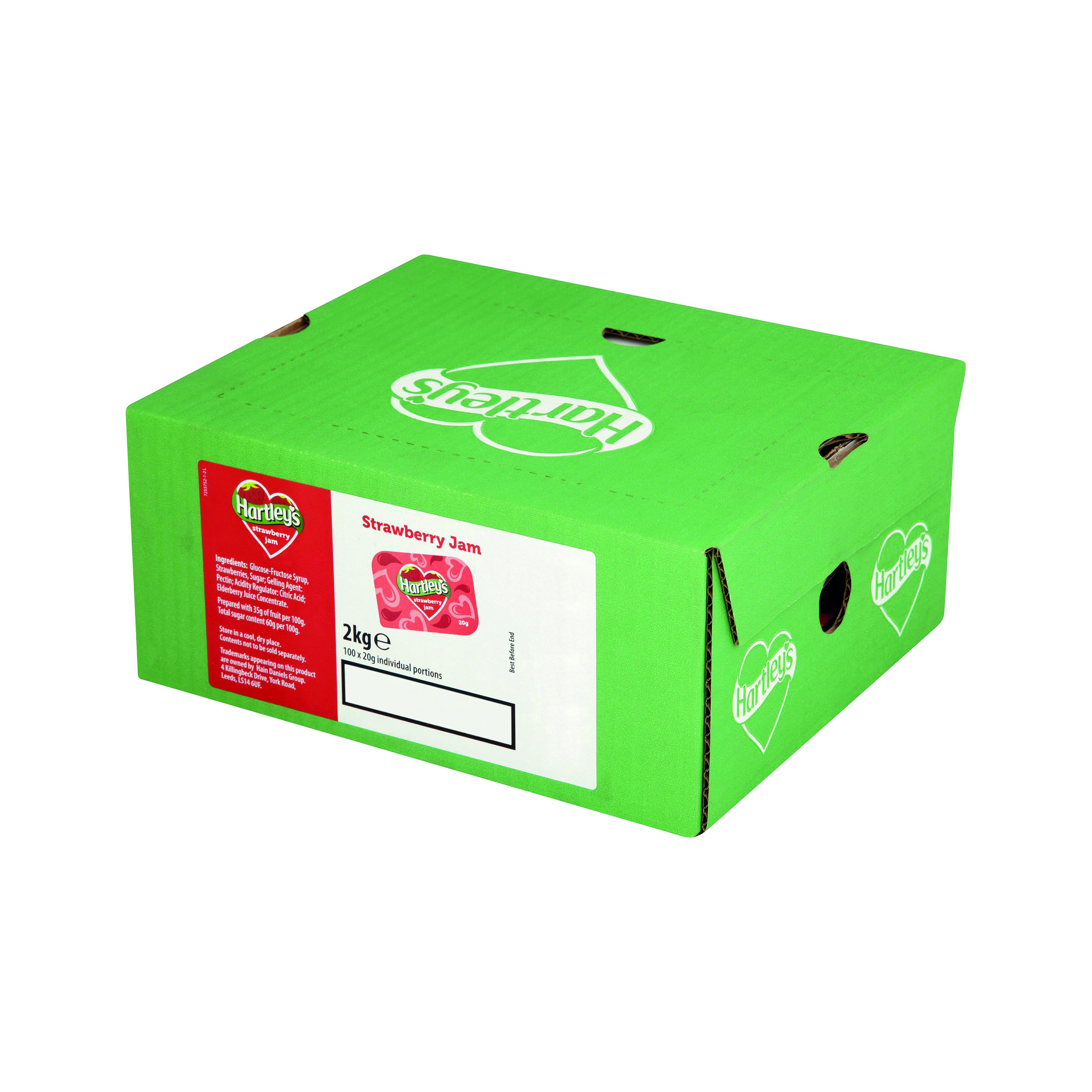Hartleys+Strawberry+Jam+20g+Portions+%28Pack+of+100%29+NST875
