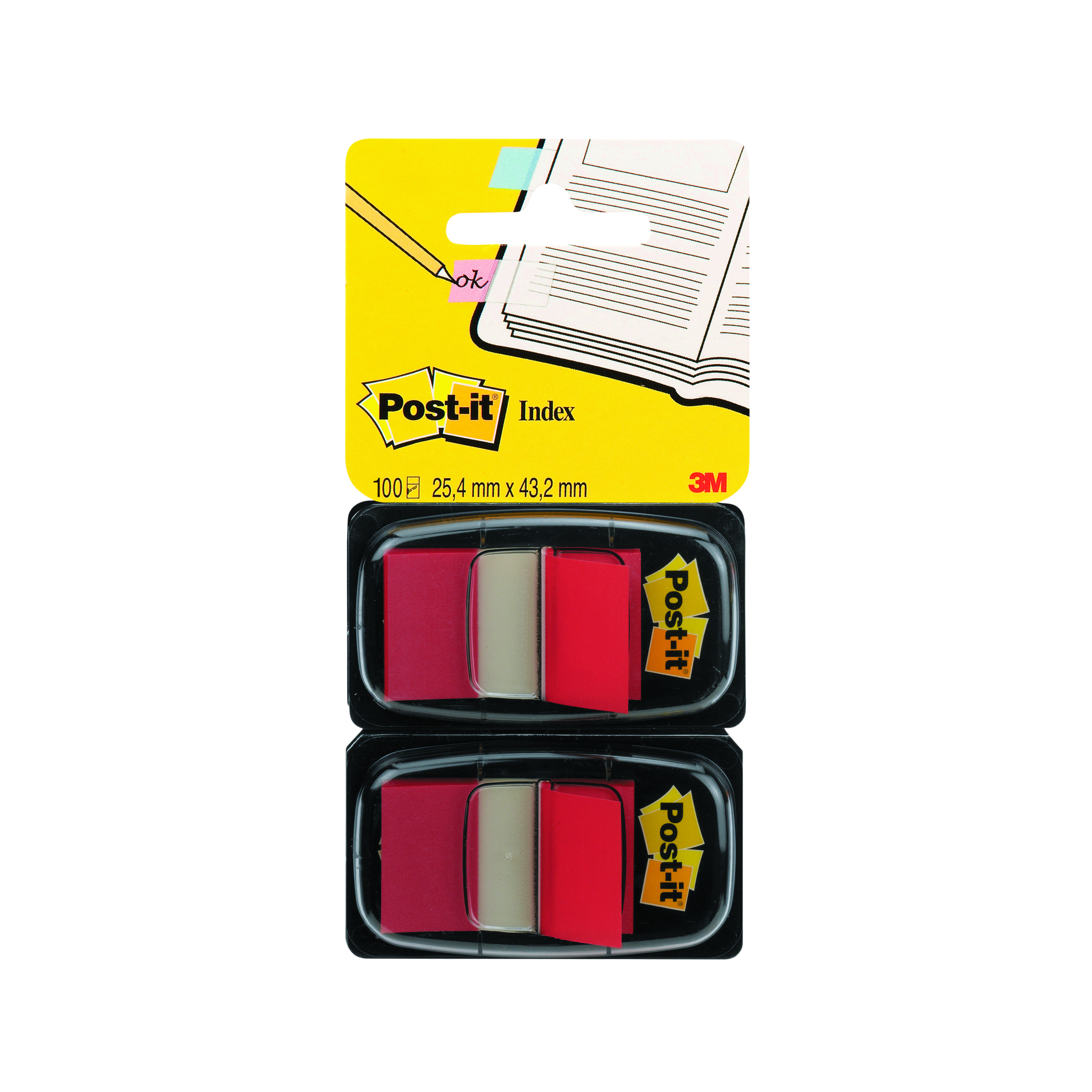 Post-it+Index+Tabs+Dispenser+with+Red+Tabs+%282+Pack%29+680-R2EU