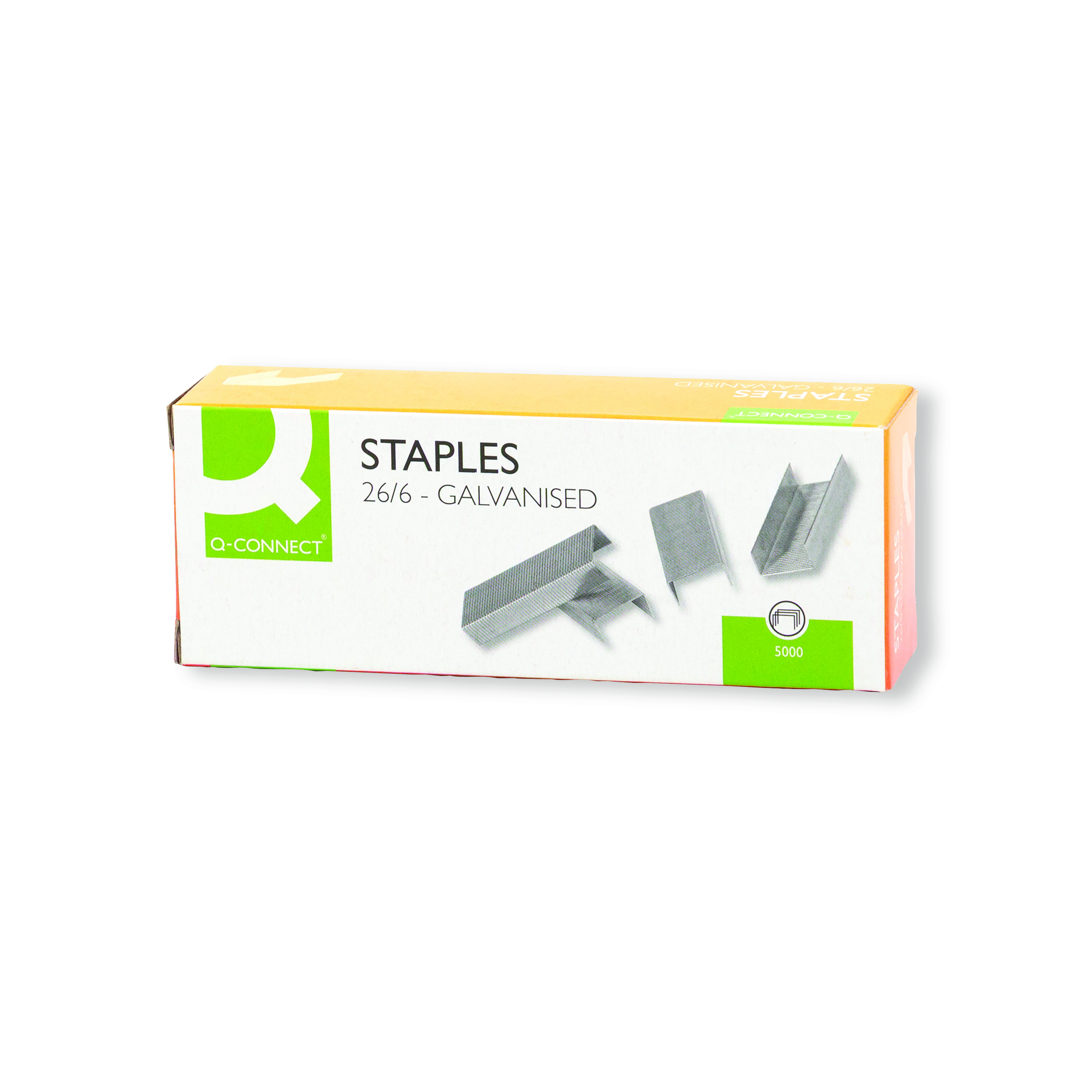 Q-Connect+Staples+26%2F6mm+%28Pack+of+5000%29+KF27001