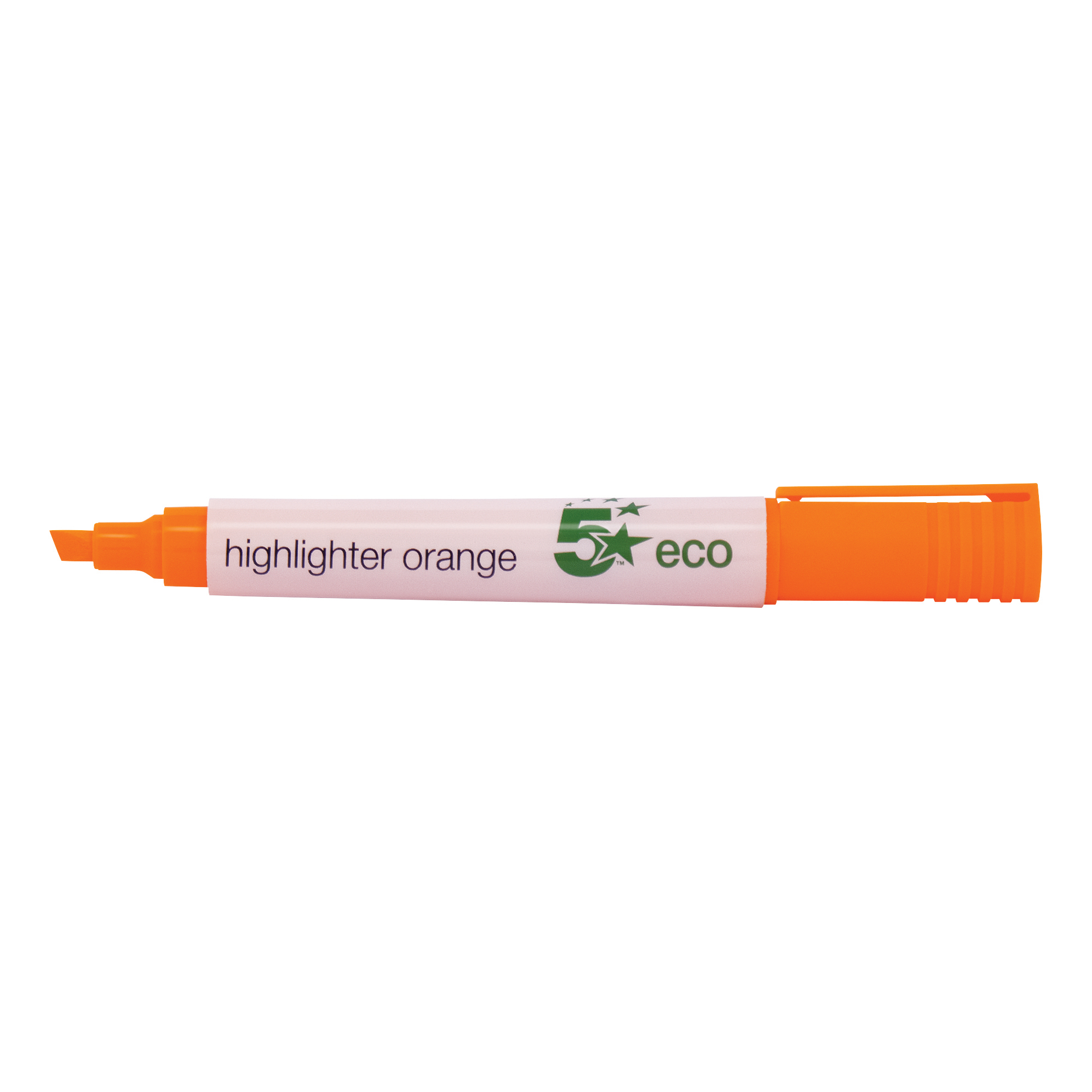 5+Star+Highlighter+Chisel+Tip+1-5mm+Line+Orange+%28Pack+of+10%29