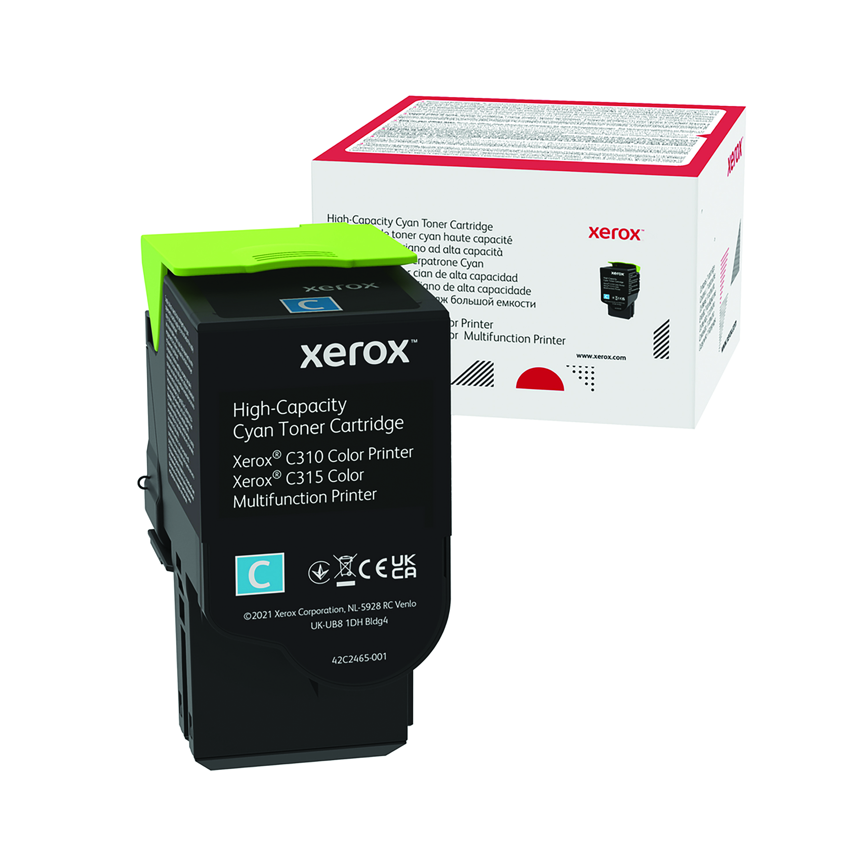 Xerox+C310%2FC315+Toner+Cartridge+High+Yield+Cyan+006R04365