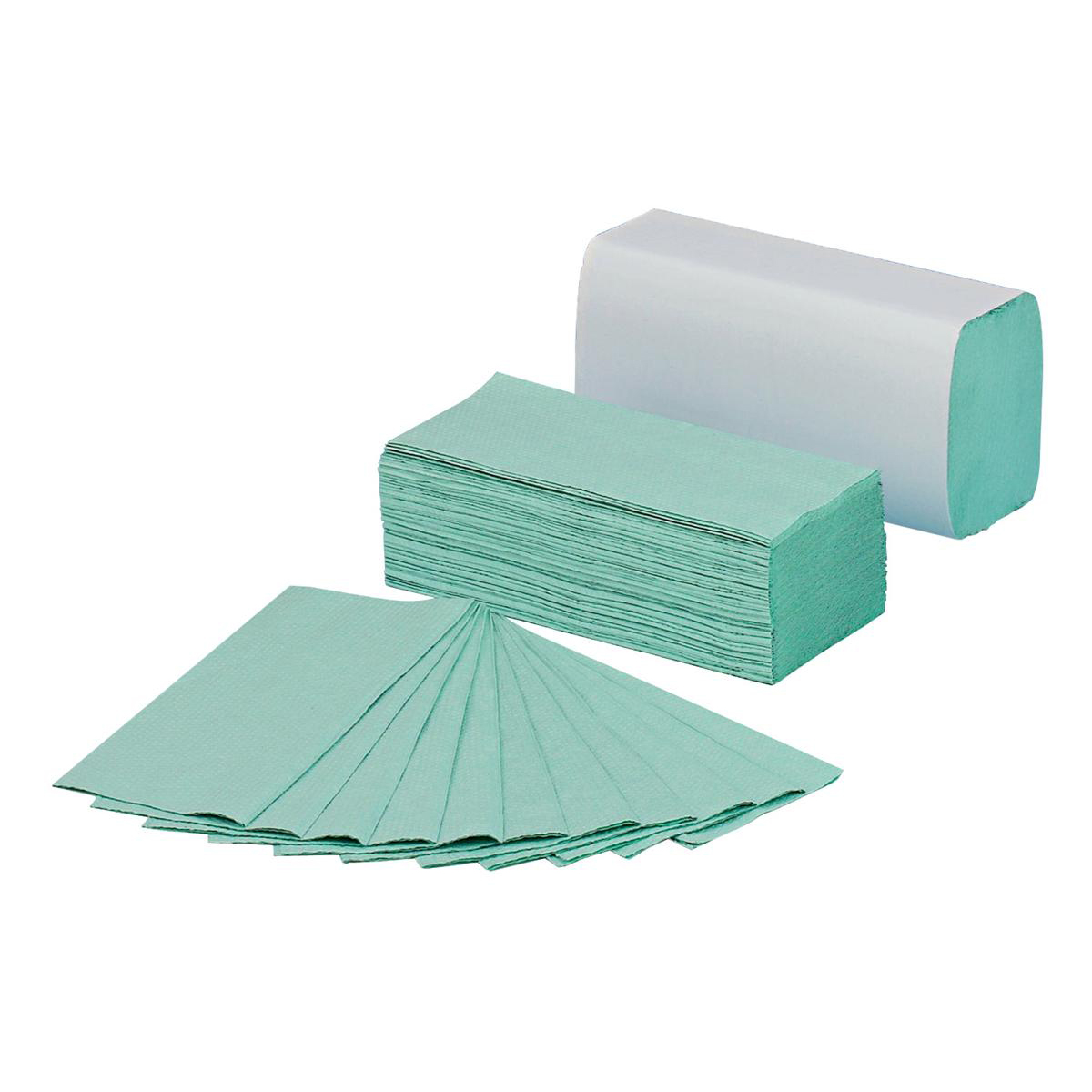 5+Star+Hand+Towel+C-Fold+1-Ply+Recycled+220x305+Green+%28Pack+of+12%29