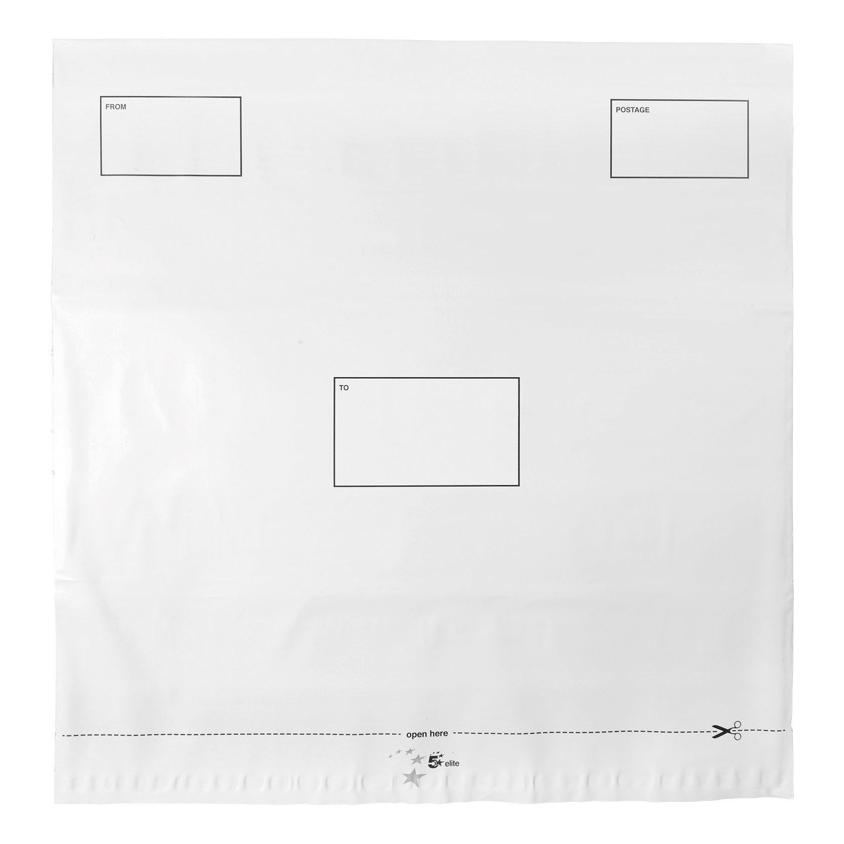 5+Star+DX+Bags+Self+Seal+Waterproof+White+470x430mm+50mm+Flap+%28Pack+of+100%29
