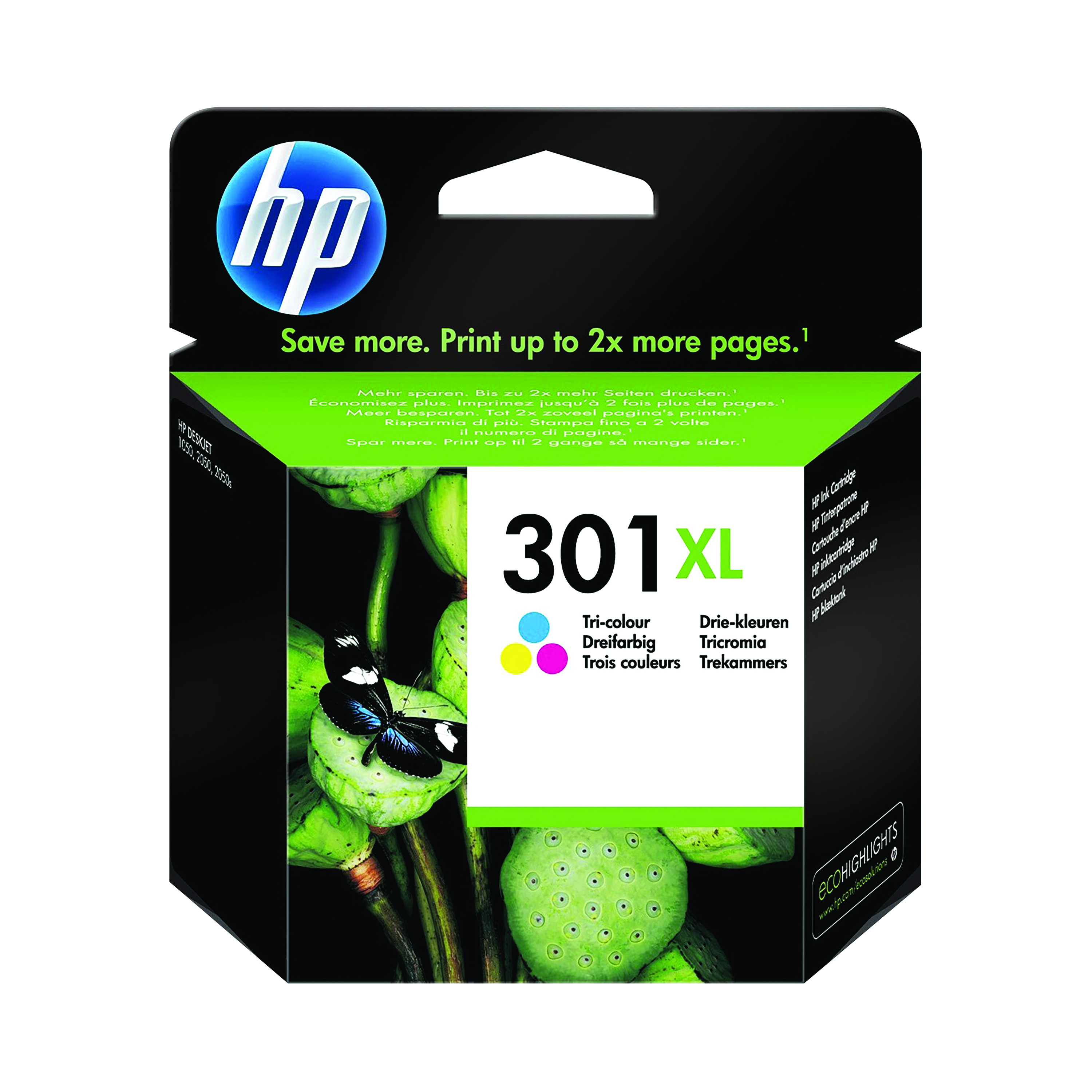 HP+301XL+Original+Ink+Cartridge+High+Yield+Tri-color+CH564EE