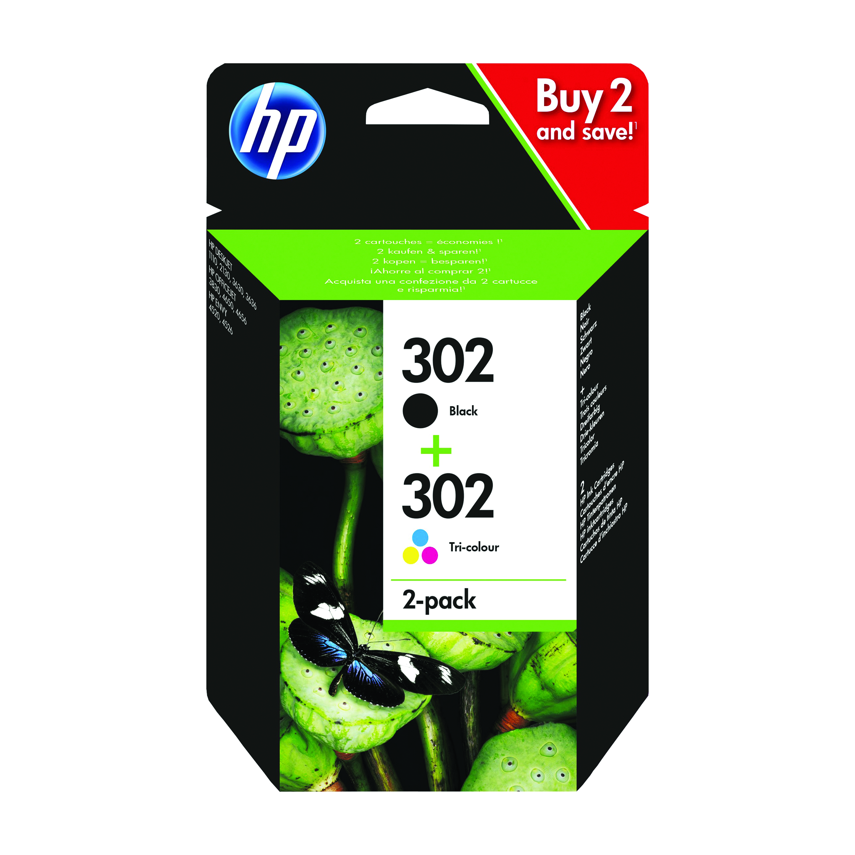 HP+302+Original+Ink+Cartridge+3.5%2F4-ml+Black%2FTri-color+X4D37AE