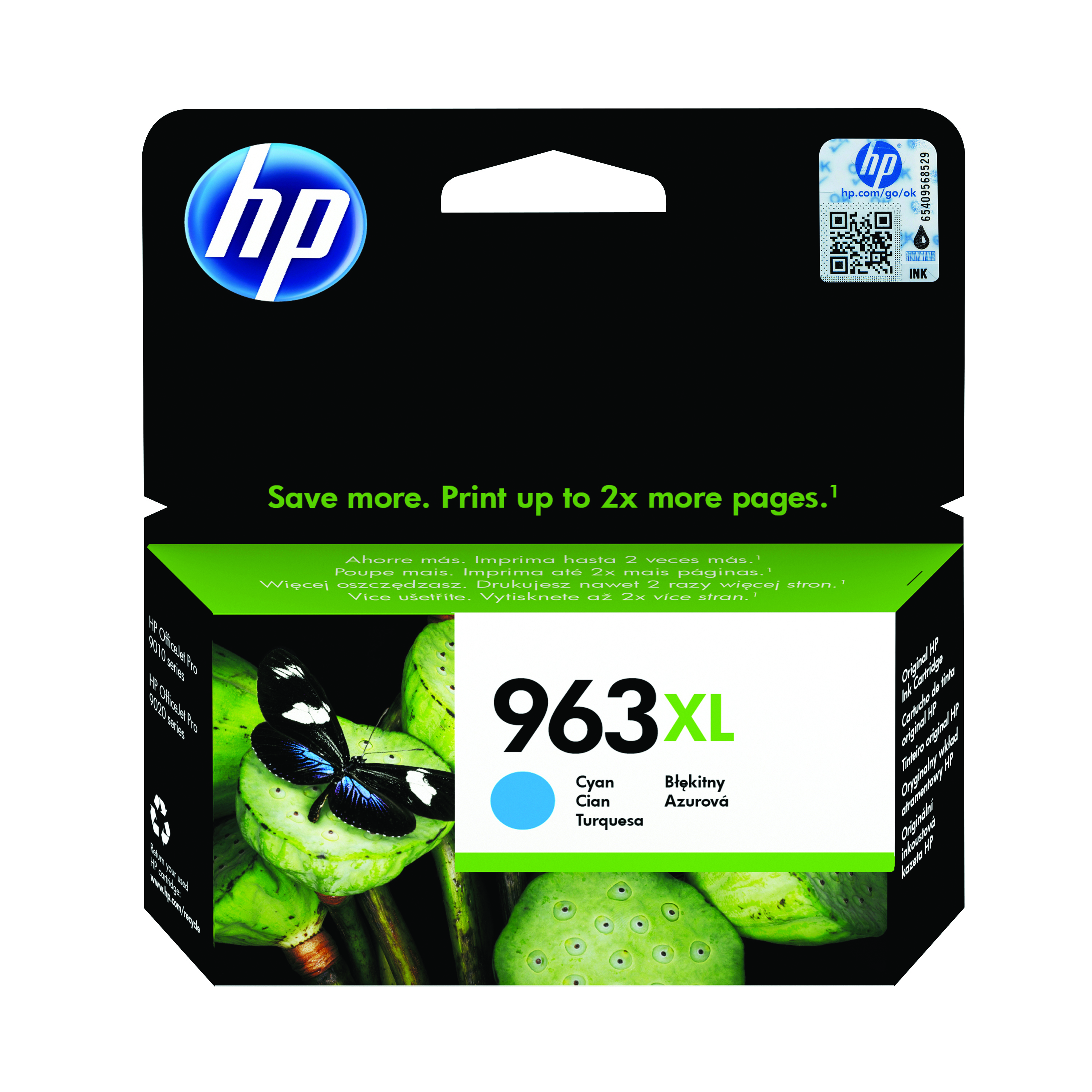 HP+963XL+Original+Ink+Cartridge+High+Yield+Cyan+3JA27AE