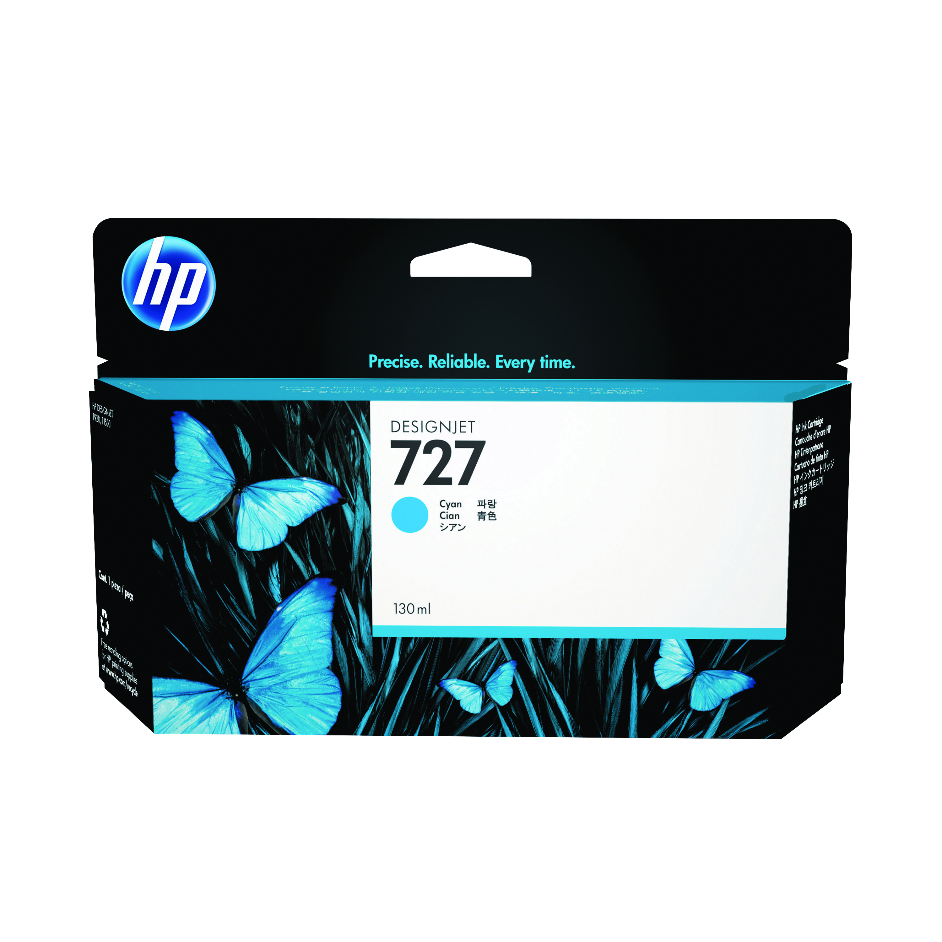 HP+727+DesignJet+Ink+Cartridge+130-ml+Cyan+B3P19A