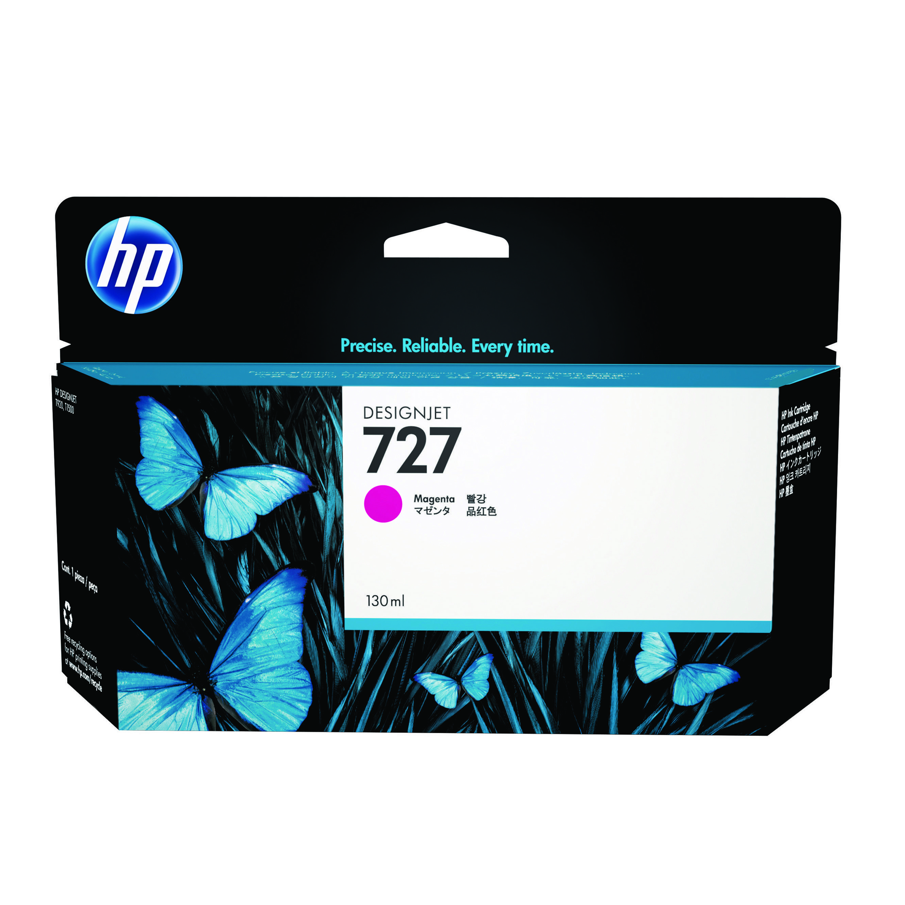 HP+727+DesignJet+Ink+Cartridge+130-ml+Magenta+B3P20A
