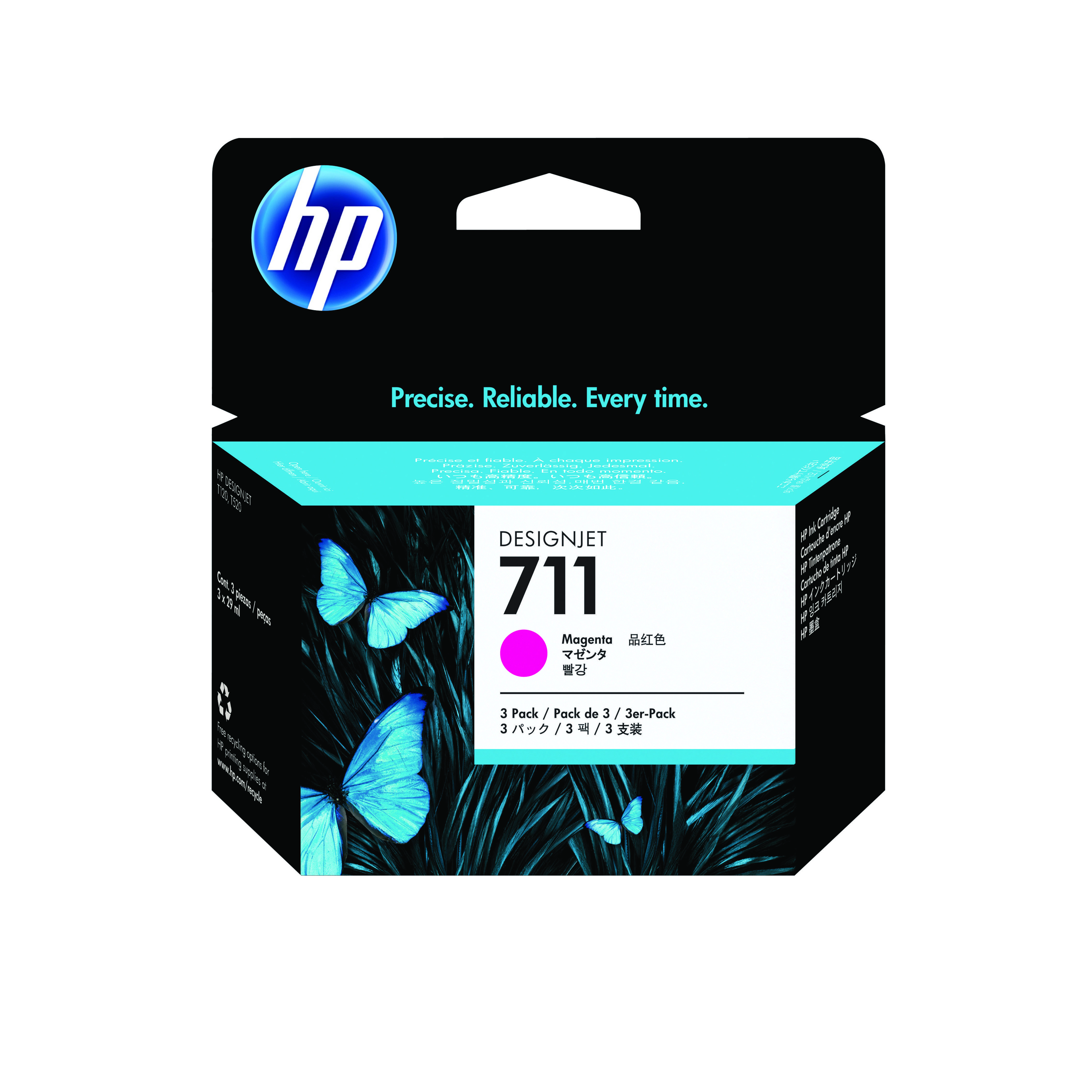 HP+711+Original+Ink+Cartridge+29-ml+Magenta+3-pack+CZ135A