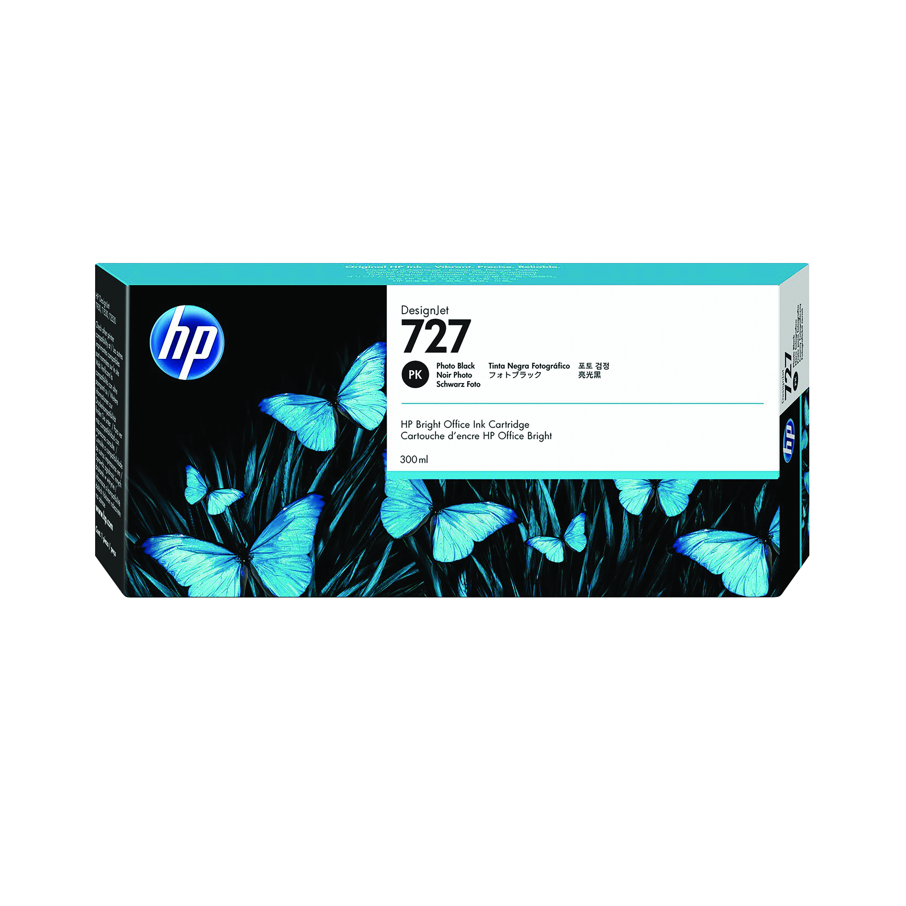 HP+727+DesignJet+Ink+Cartridge+300-ml+Black+F9J79A