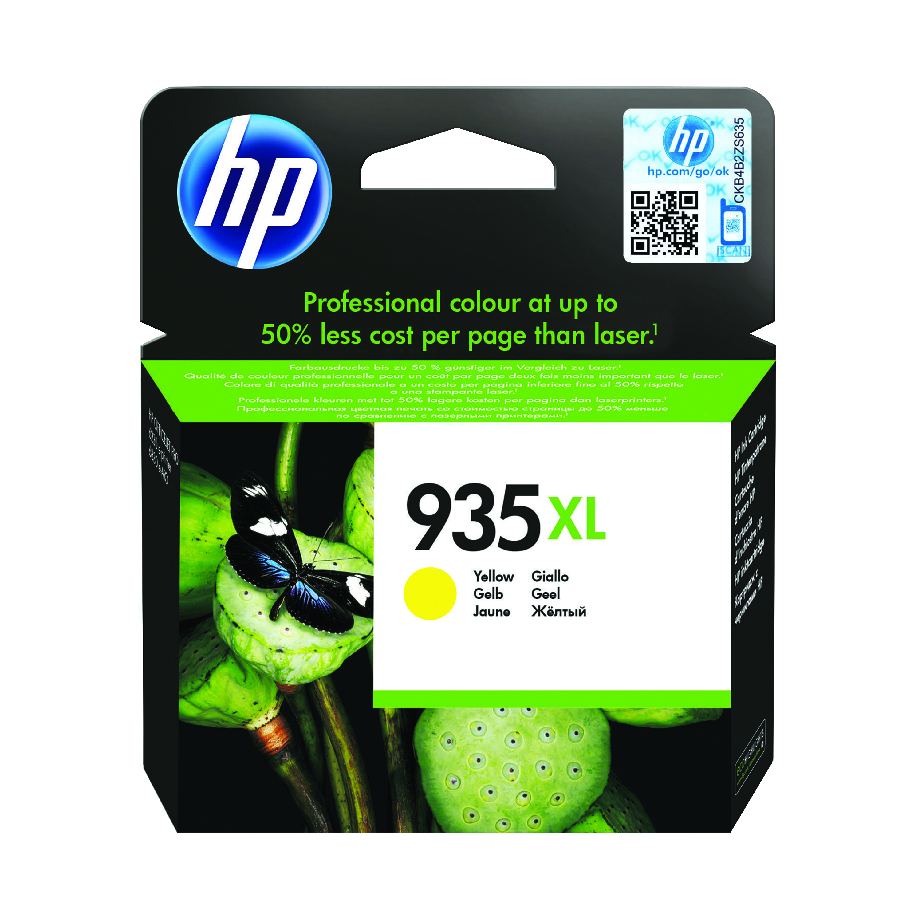 HP+935XL+Original+Ink+Cartridge+High+Yield+Yellow+C2P26AE