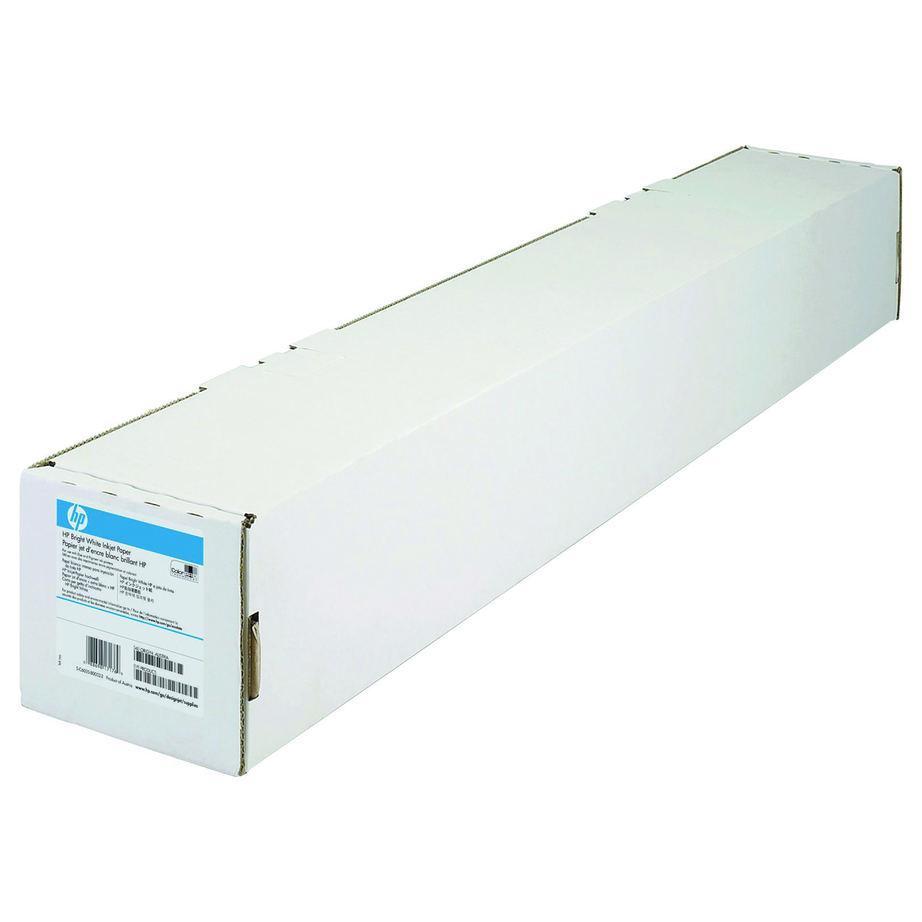 HP+Designjet+Plotter+Paper+594mm+x+45.7m+Roll+90gsm+Bright+White+Q1445A