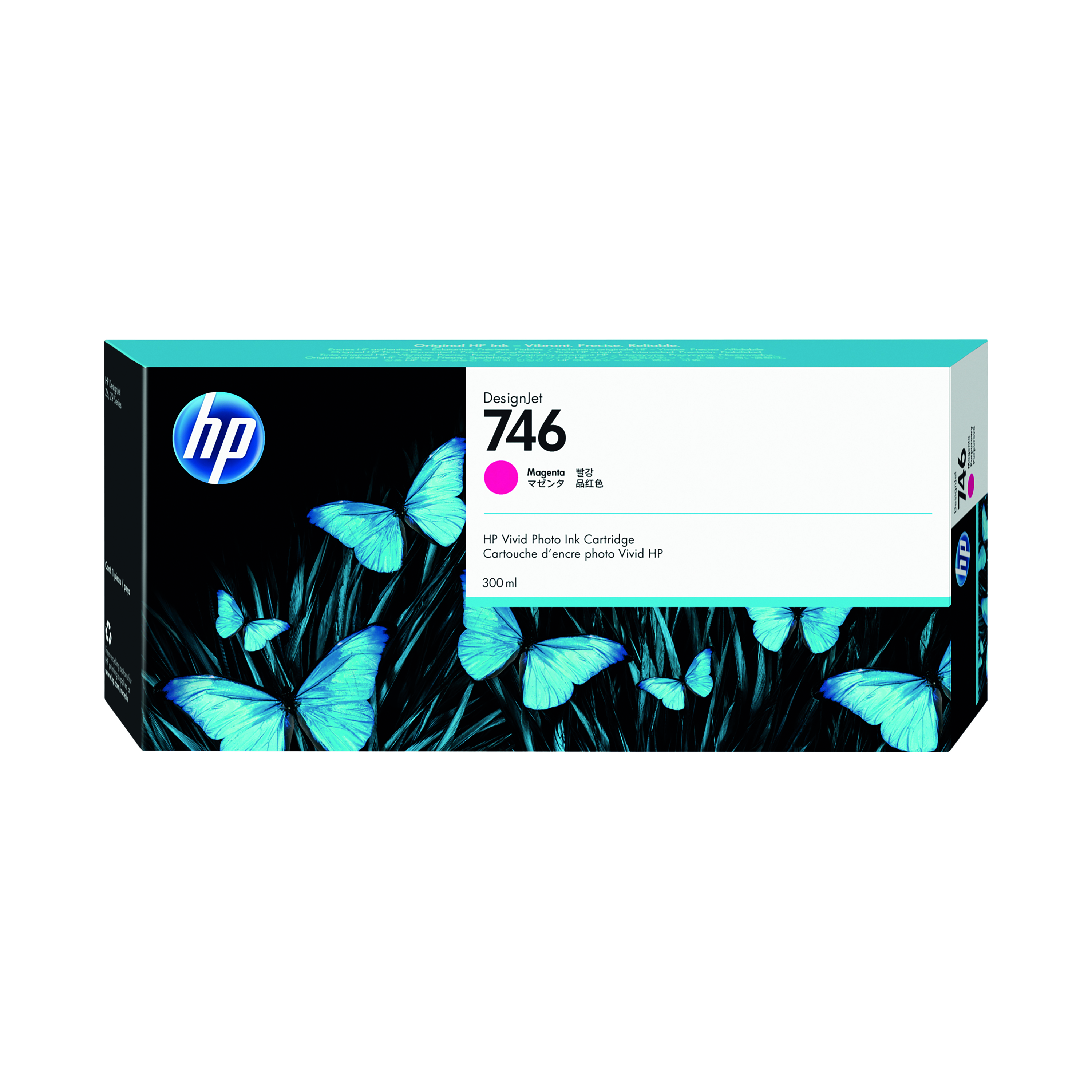 HP+746+DesignJet+Ink+Cartridge+300-ml+Magenta+P2V78A