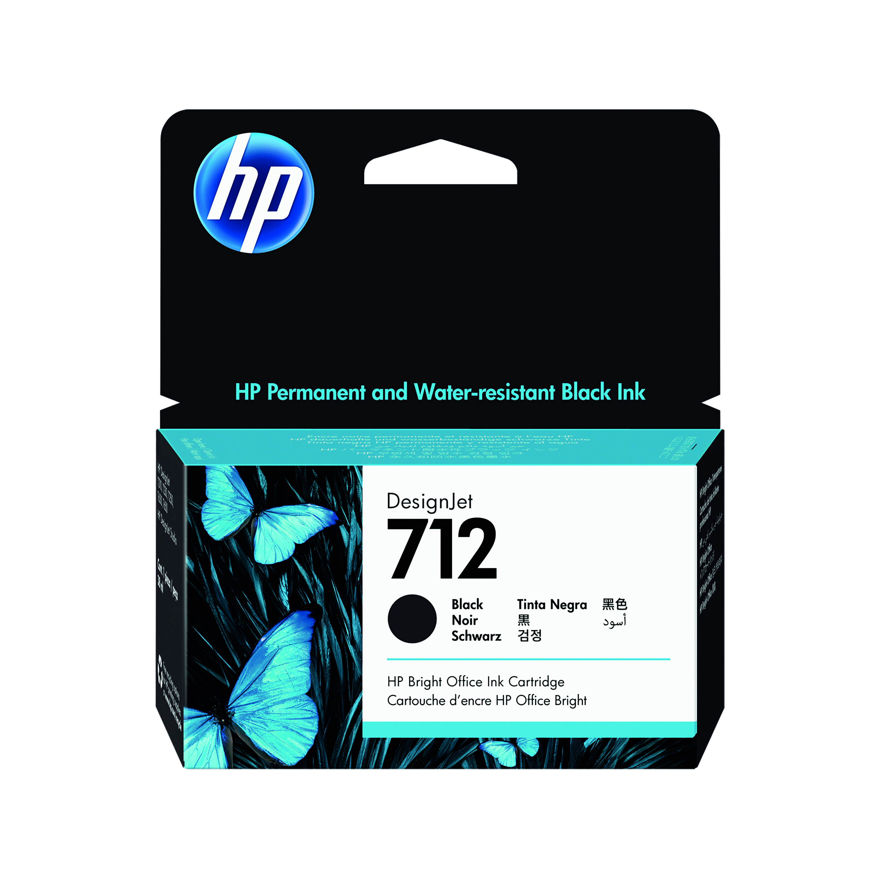 HP+712+DesignJet+Ink+Cartridge+38-ml+Black+3ED70A