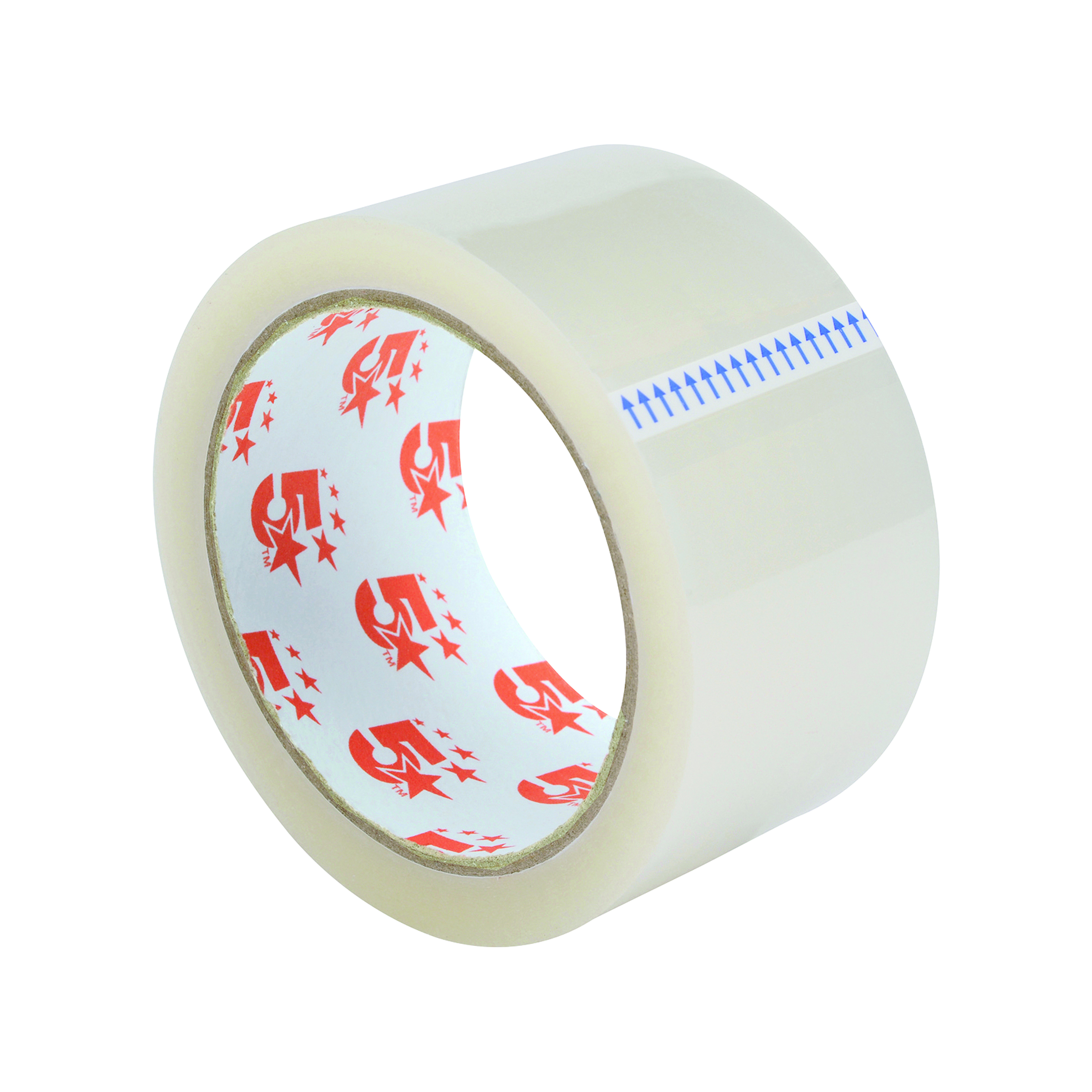 5+Star+Easy-tear+Tape+Polypropylene+40+Microns+Clear+48mmx66m+%28Pack+of+3%29+295985