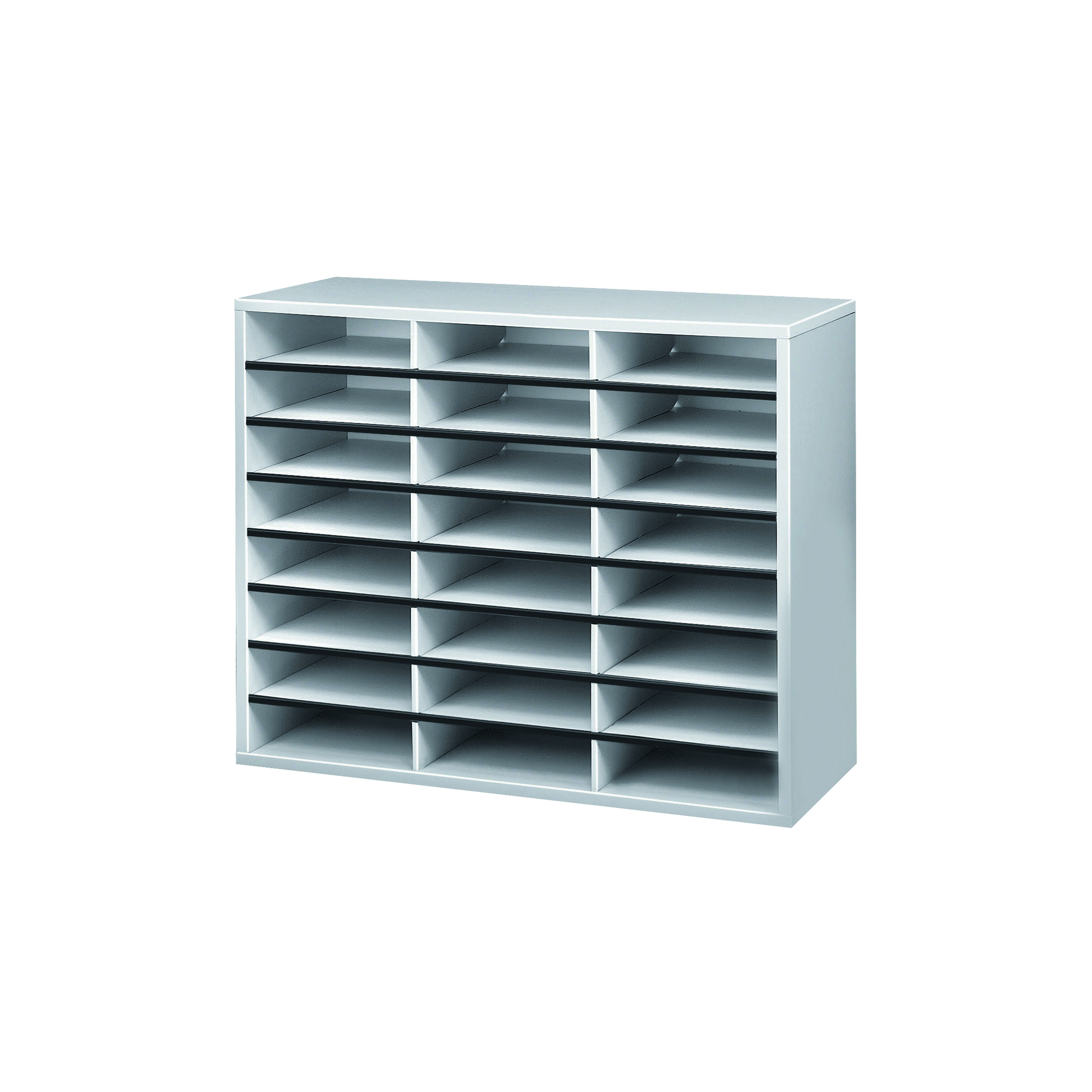 Fellowes+Literature+Sorter+A4+24+Compartments+Grey+25041