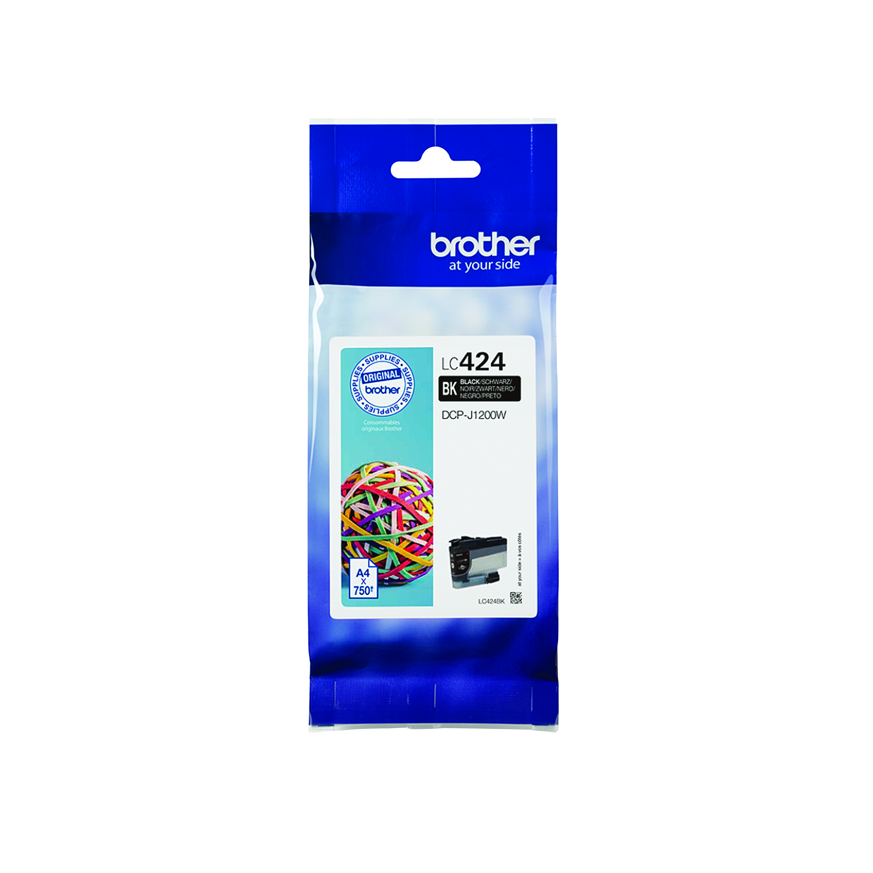 Brother+LC424BK+Inkjet+Cartridge+Black+LC424BK
