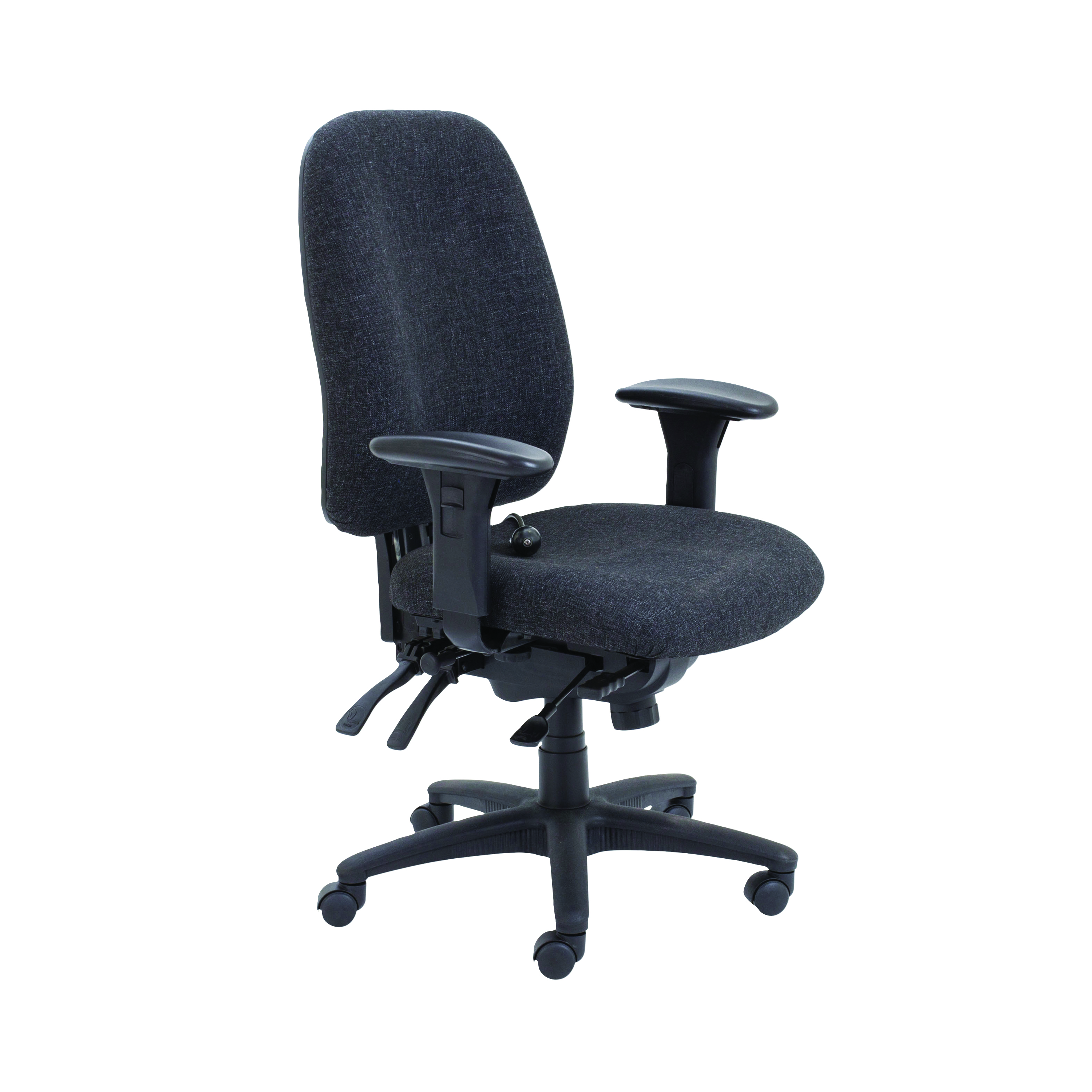 Avior+Snowdon+Heavy+Duty+High+Back+Chair+with+Lumbar+Support+Charcoal+KF72250