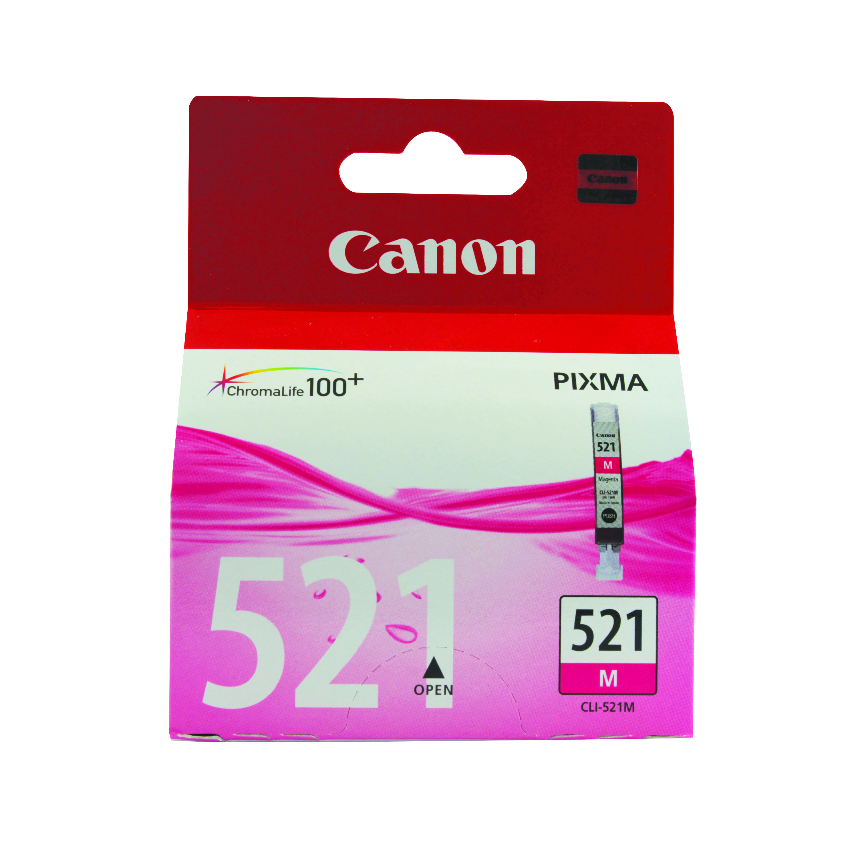 Canon+CLI-521M+Ink+Cartridge+Magenta+2935B001