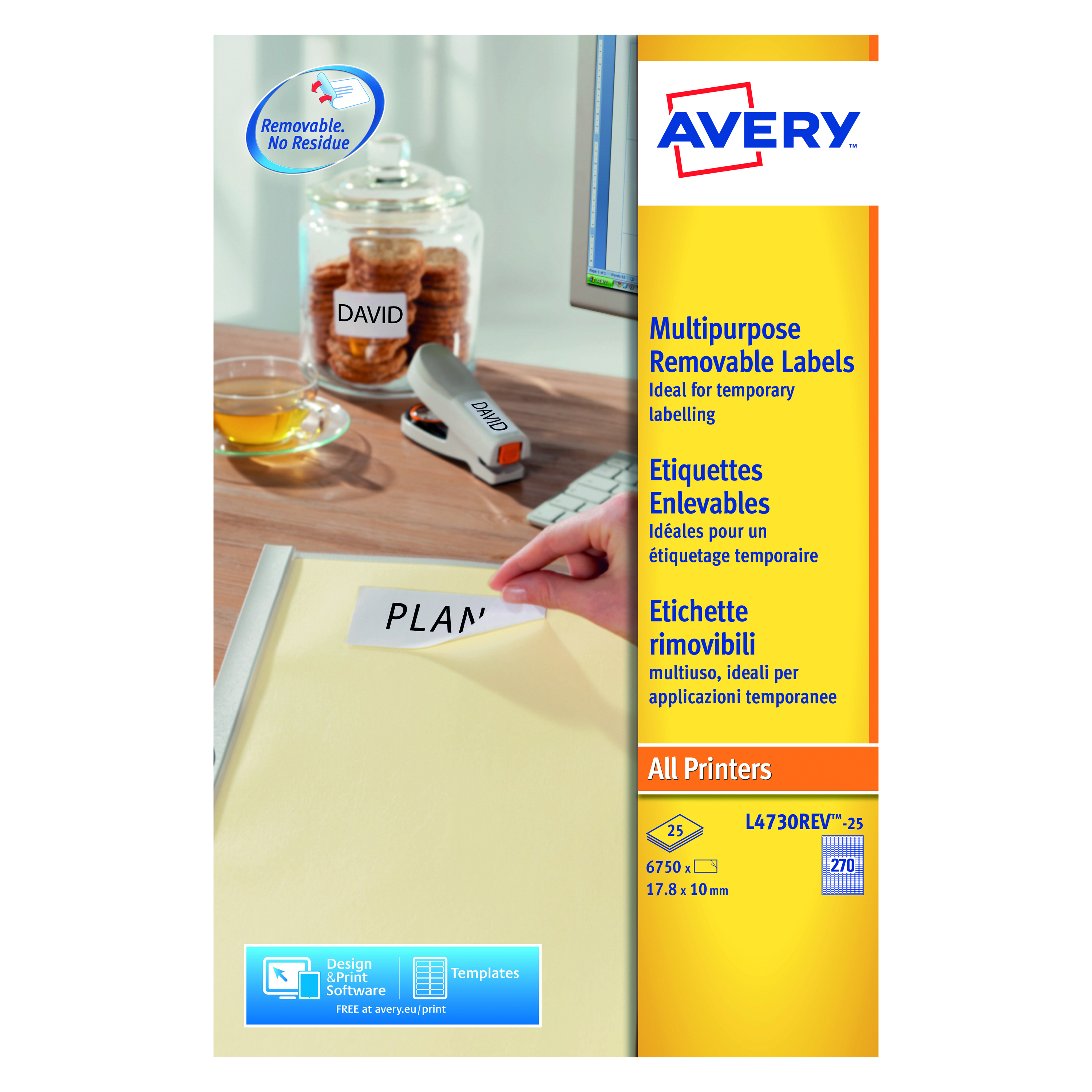 Avery+Laser+Mini+Labels+17.8x10mm+270+per+sheet+White+%28Pack+of+6750%29+L4730REV-25