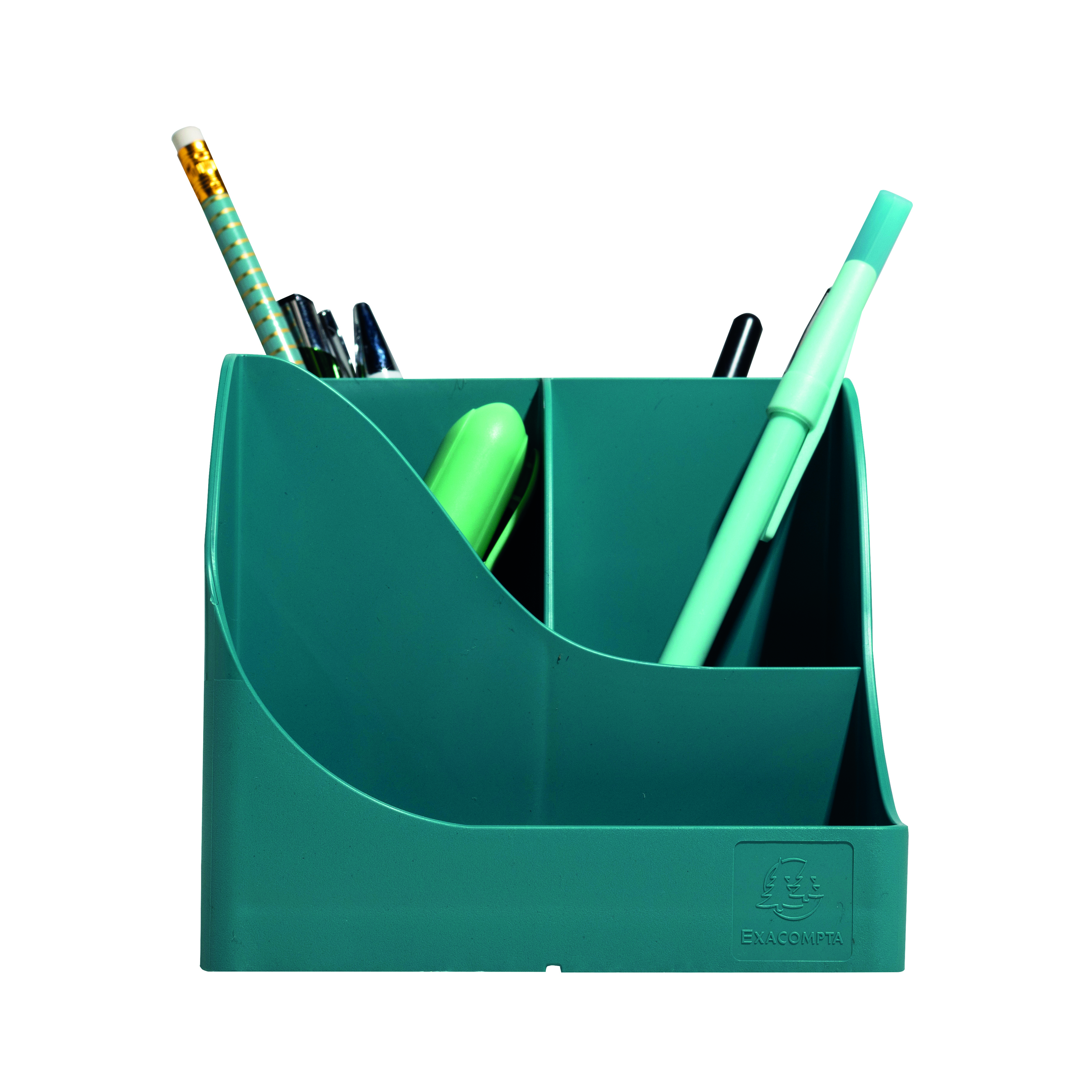 Exacompta+Skandi+Recycled+Plastic+PenWave+Pen+Pot+Pacific+Blue+69534D