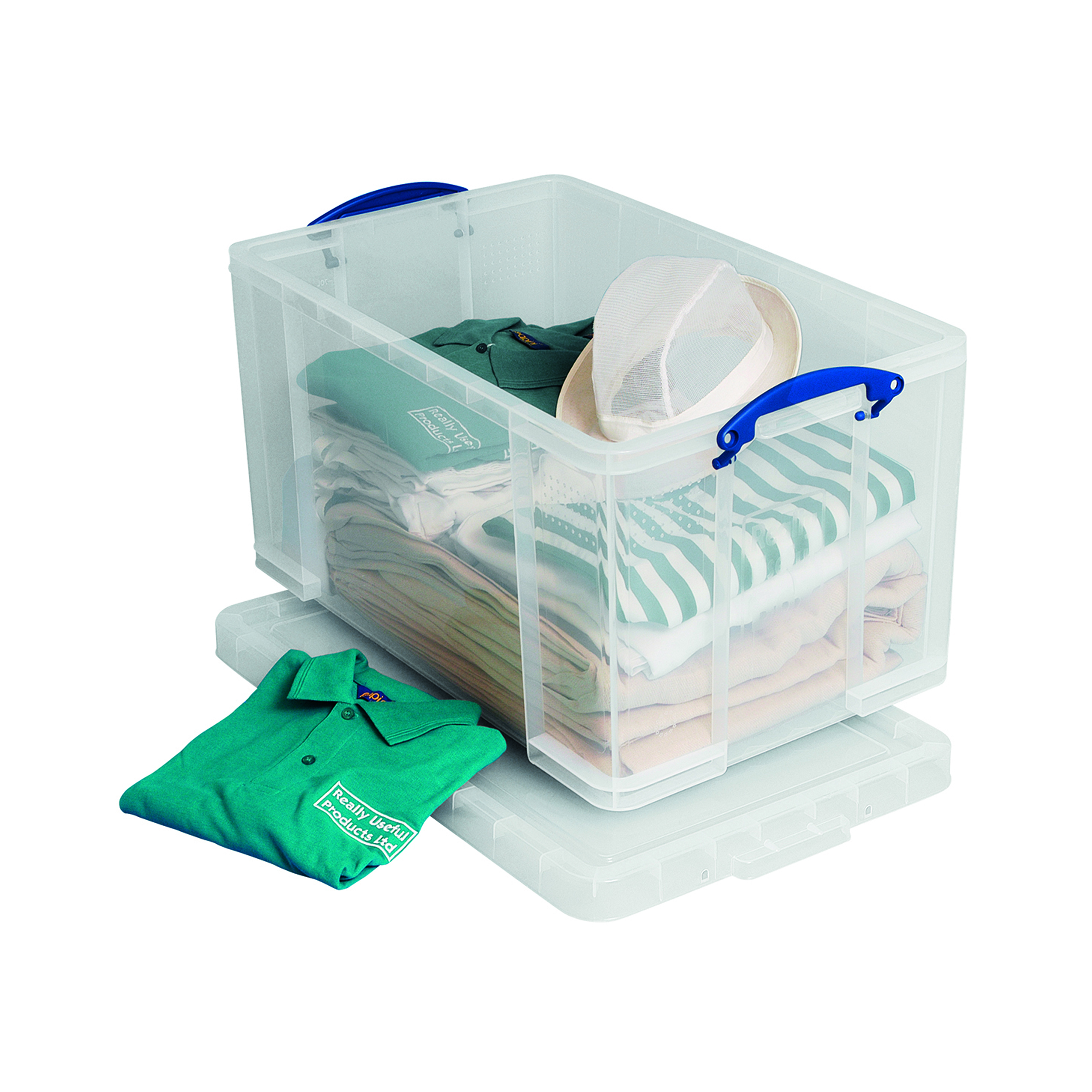 Really+Useful+84L+Plastic+Storage+Box+W710xD440xH380mm+Clear+84LC