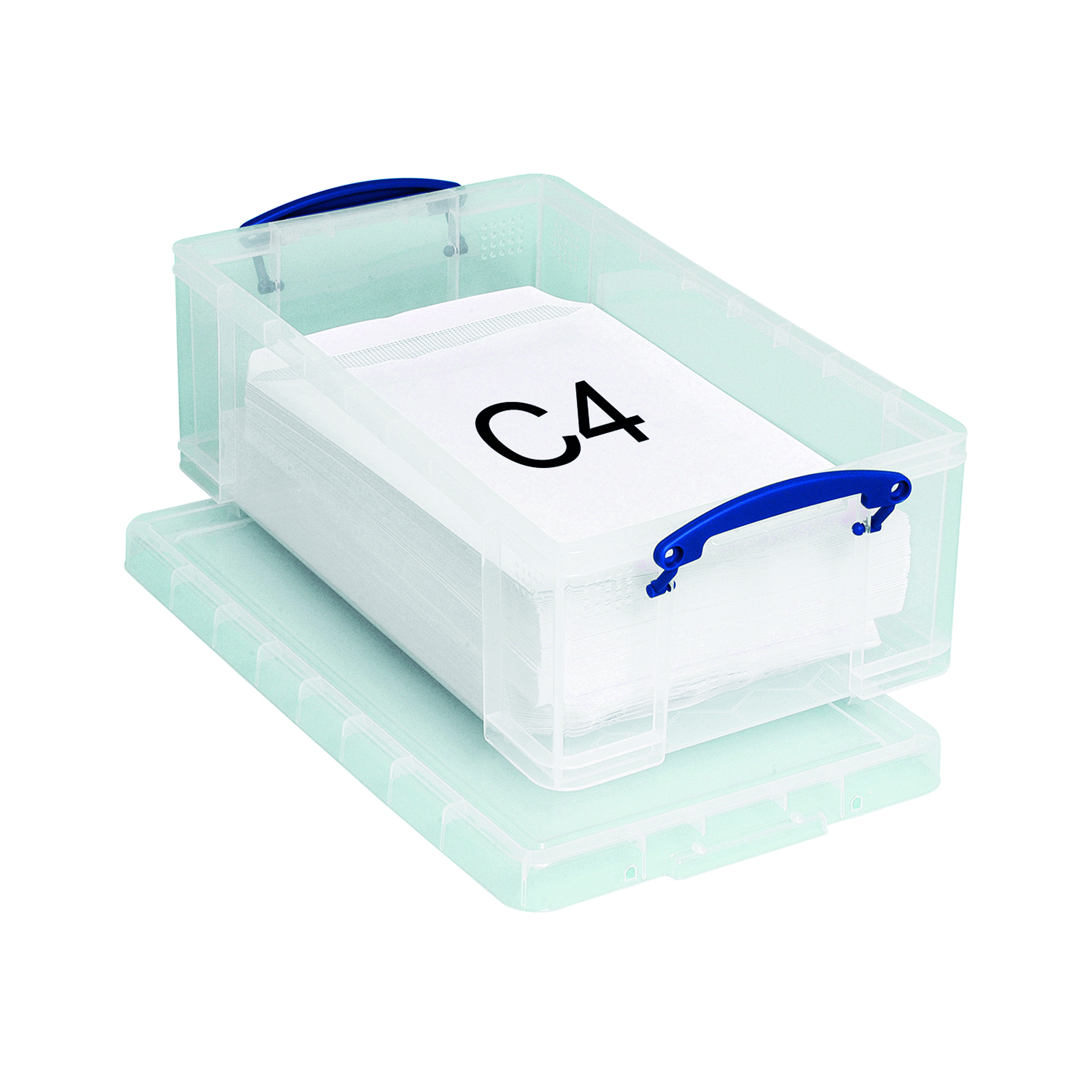 Really+Useful+12L+Plastic+Storage+Box+with+Lid+465x270x150mm+C4+Clear+12C