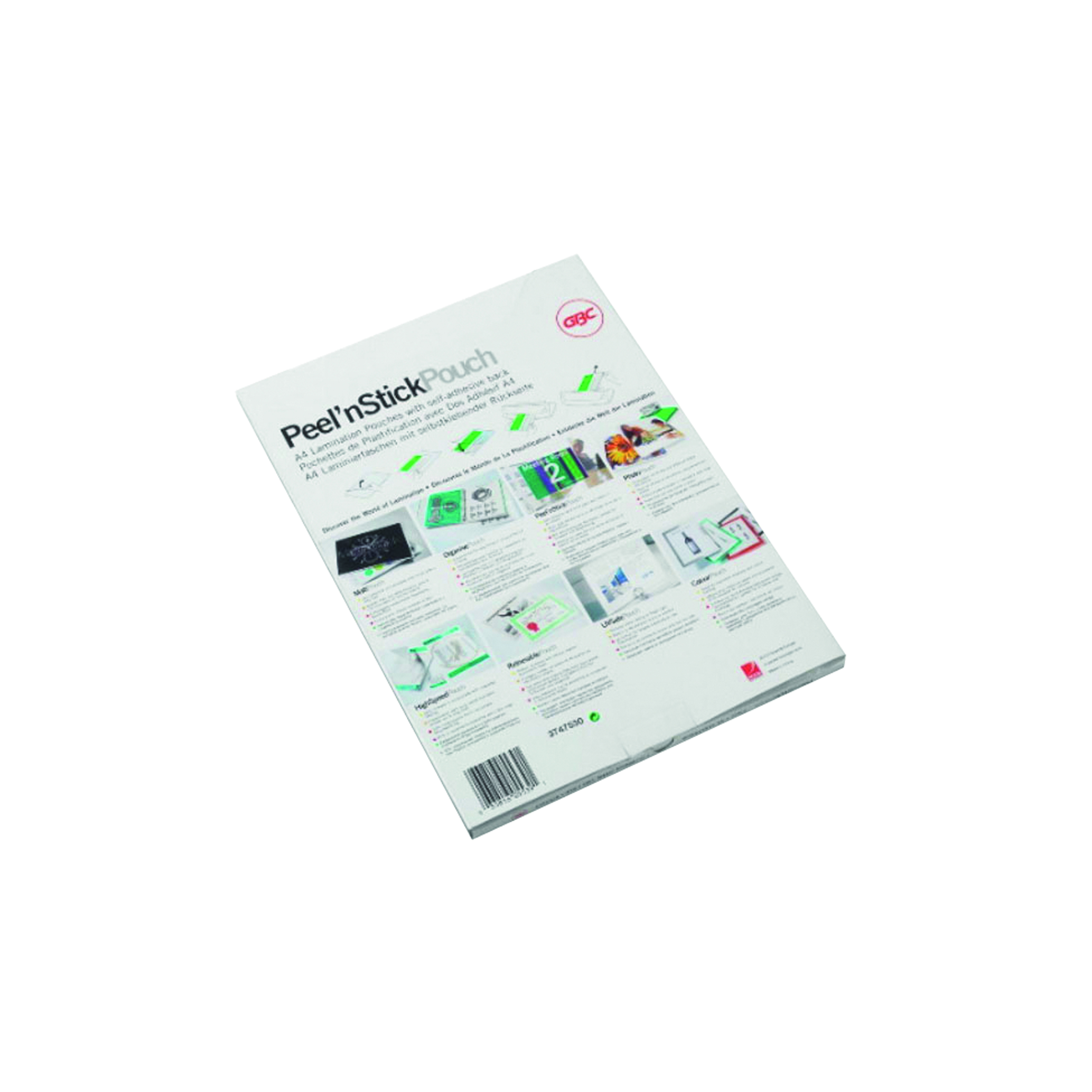 GBC+Peel%26apos%3BnStick+Laminating+Pouch+A4+200+Micron+%28Pack+of+100%29+41666E