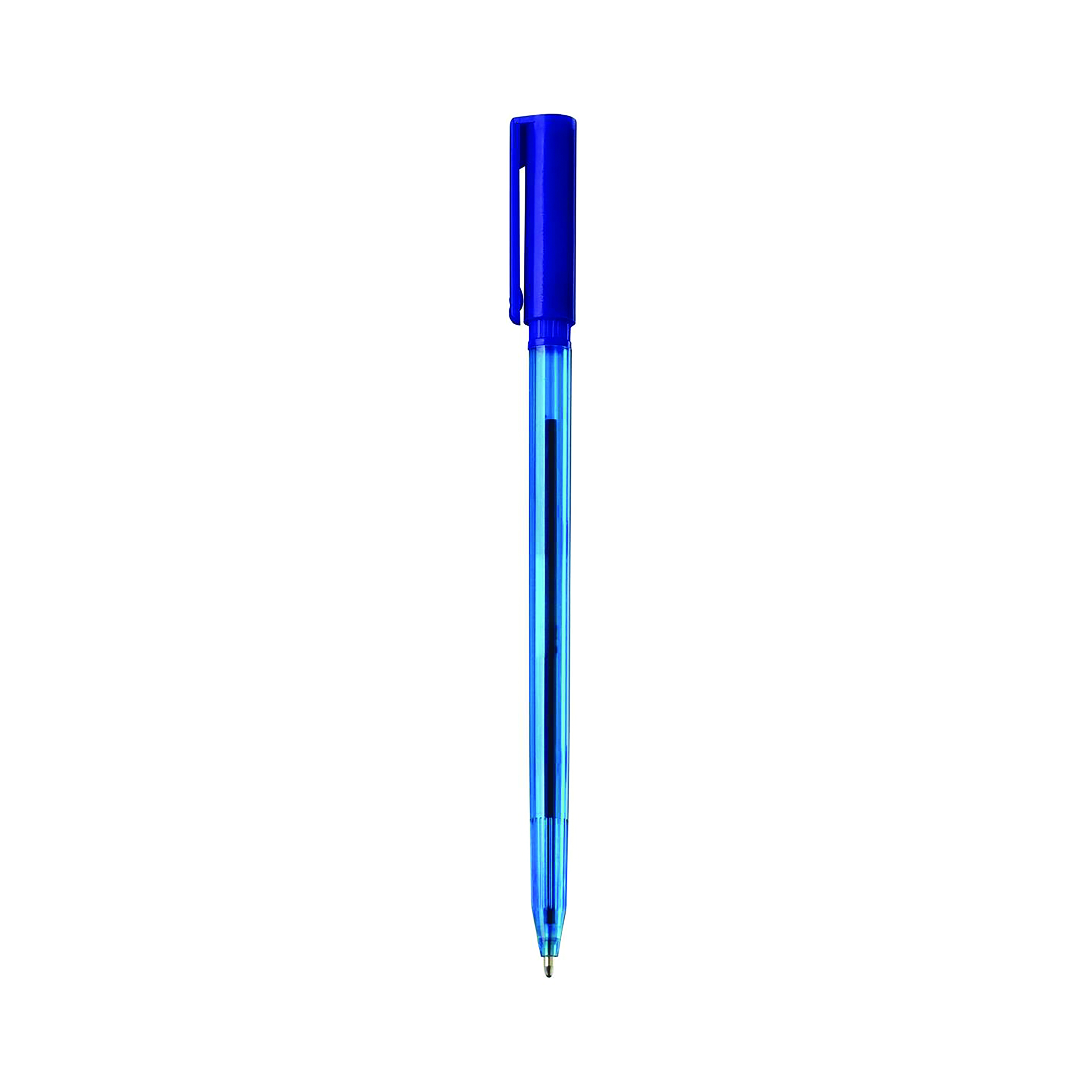 5+Star+Ball+Pen+Medium+1mm+Tip+0.5mm+Line+Blue+%28Pack+of+20%29+938017