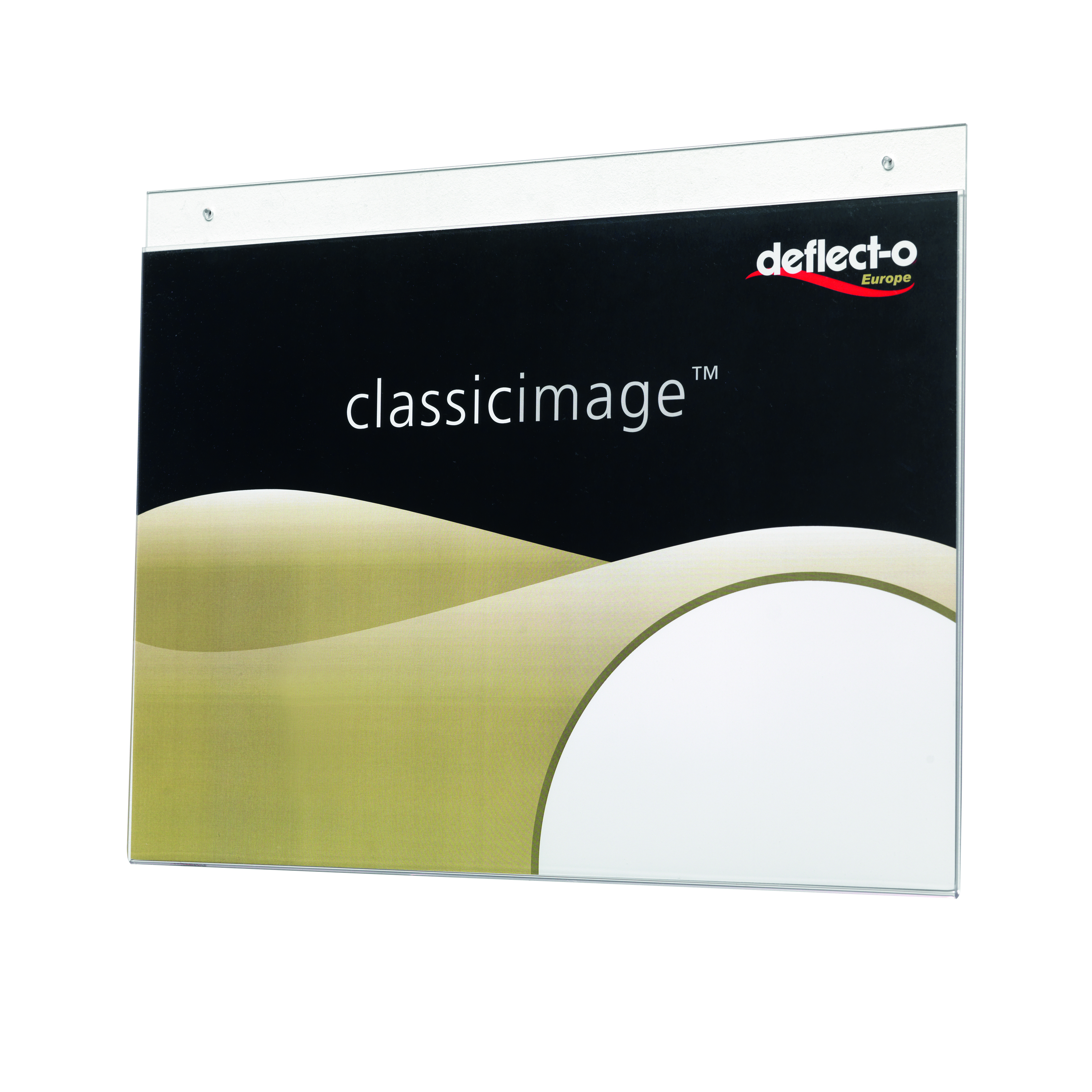 Deflecto+Landscape+Wall+Sign+Holder+A4+%28Pre-drilled+for+wall+mounting%29+DE469YTCRY