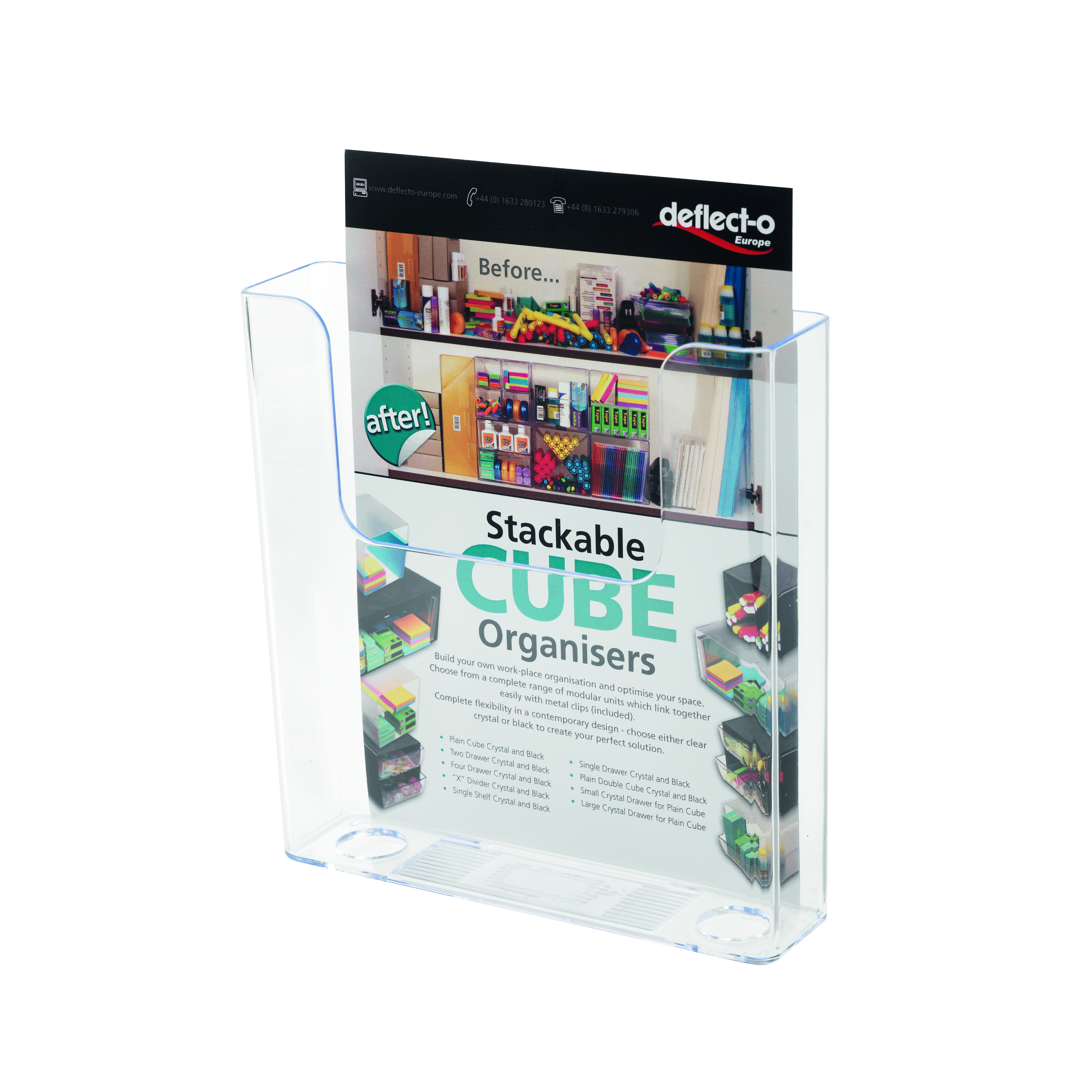 Deflecto+Flat+Back+Literature+Holder+A5+DE76301