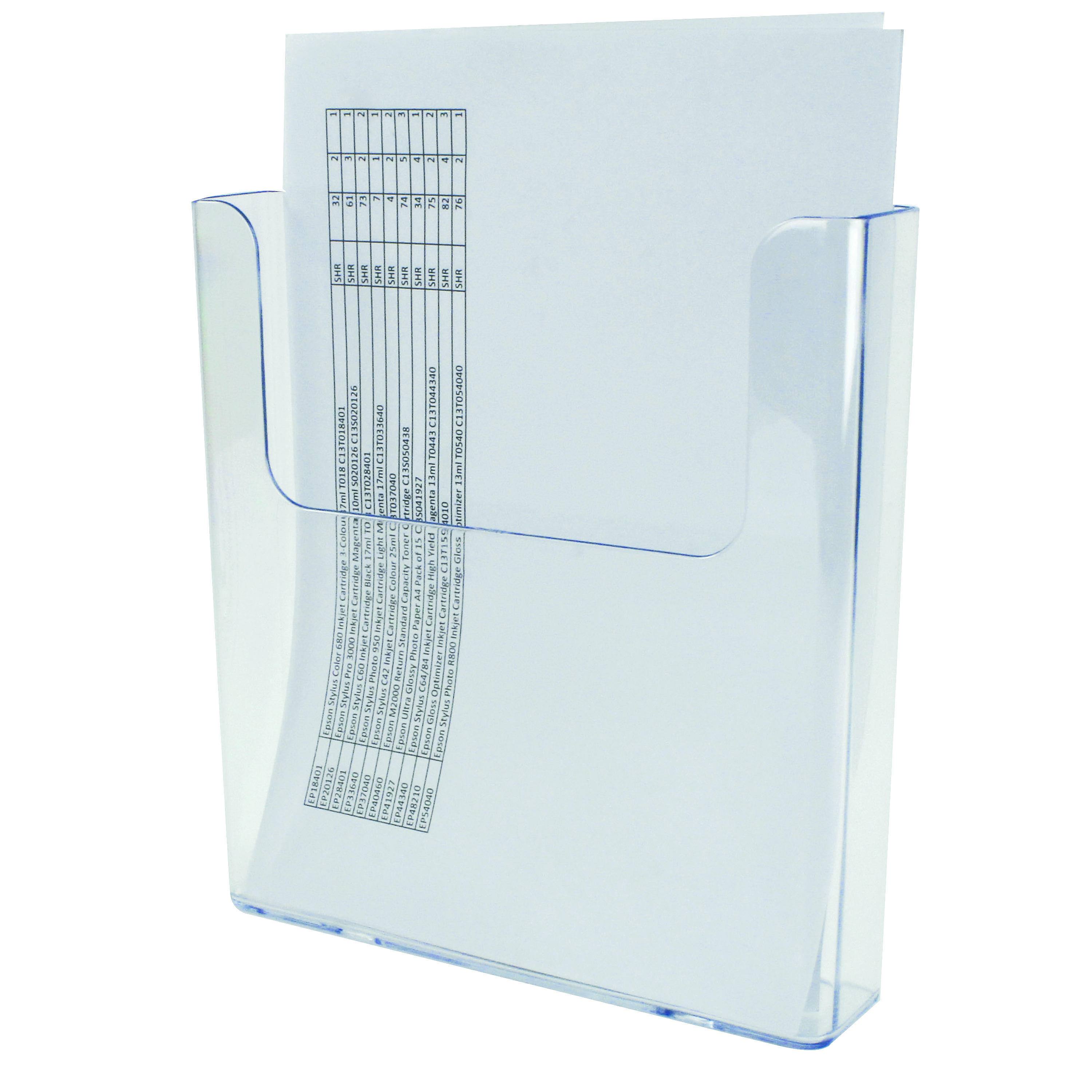 Deflecto+Flat+Back+Literature+Holder+A4+DE76401