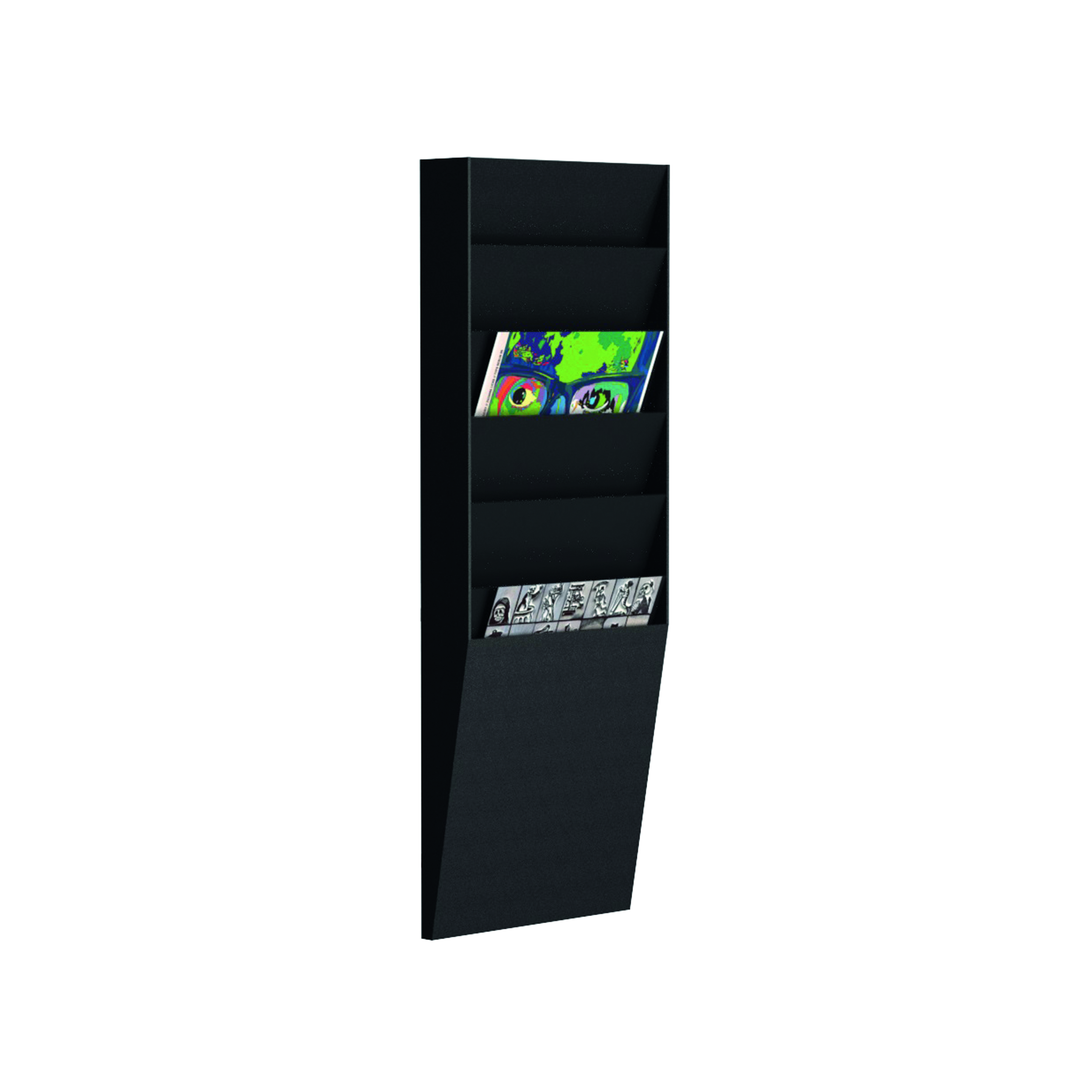 Fast+Paper+6+Compartment+Document+Control+Panel+A4+Black+FV1601