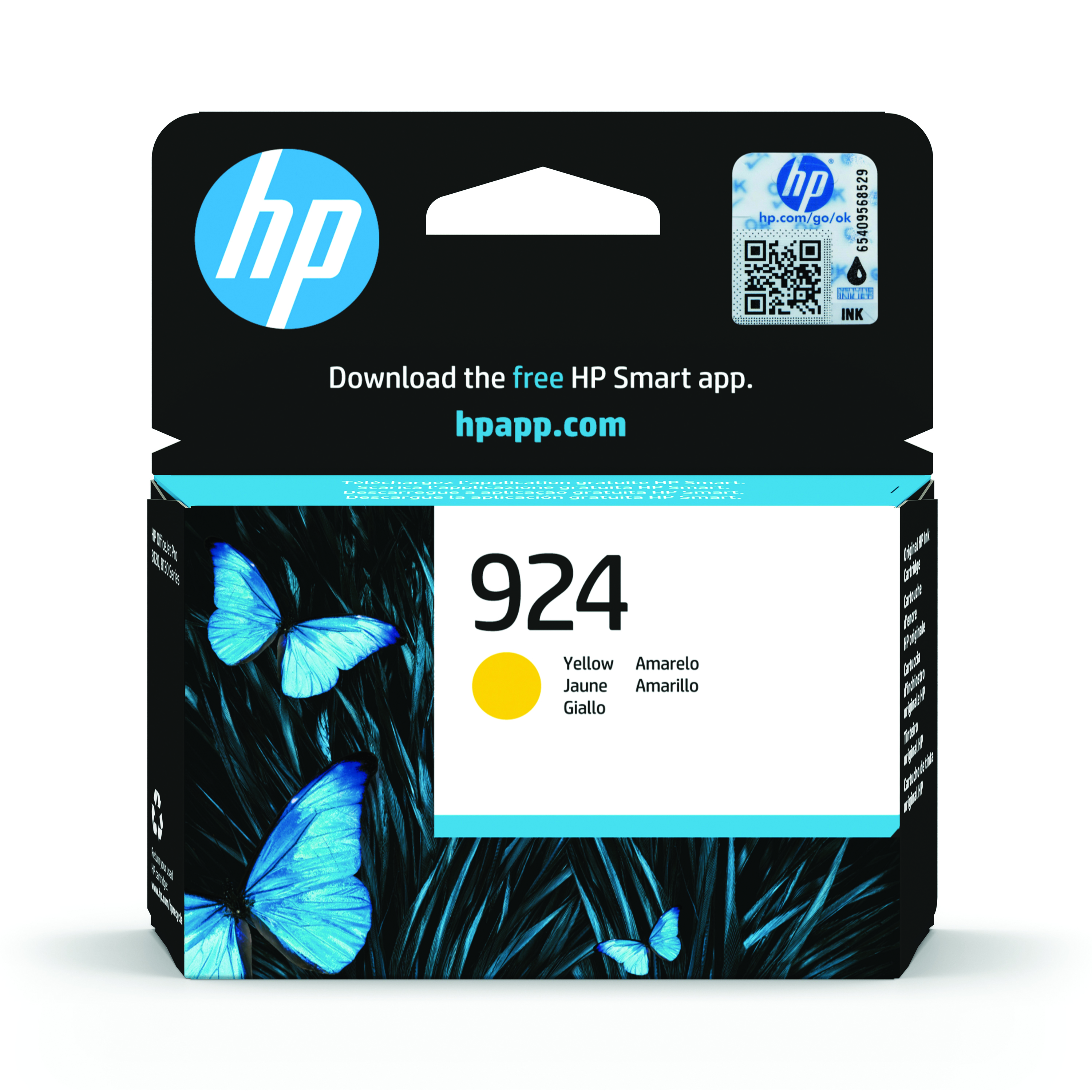 HP+924+Original+Ink+Cartridge+Yellow+4K0U5NE