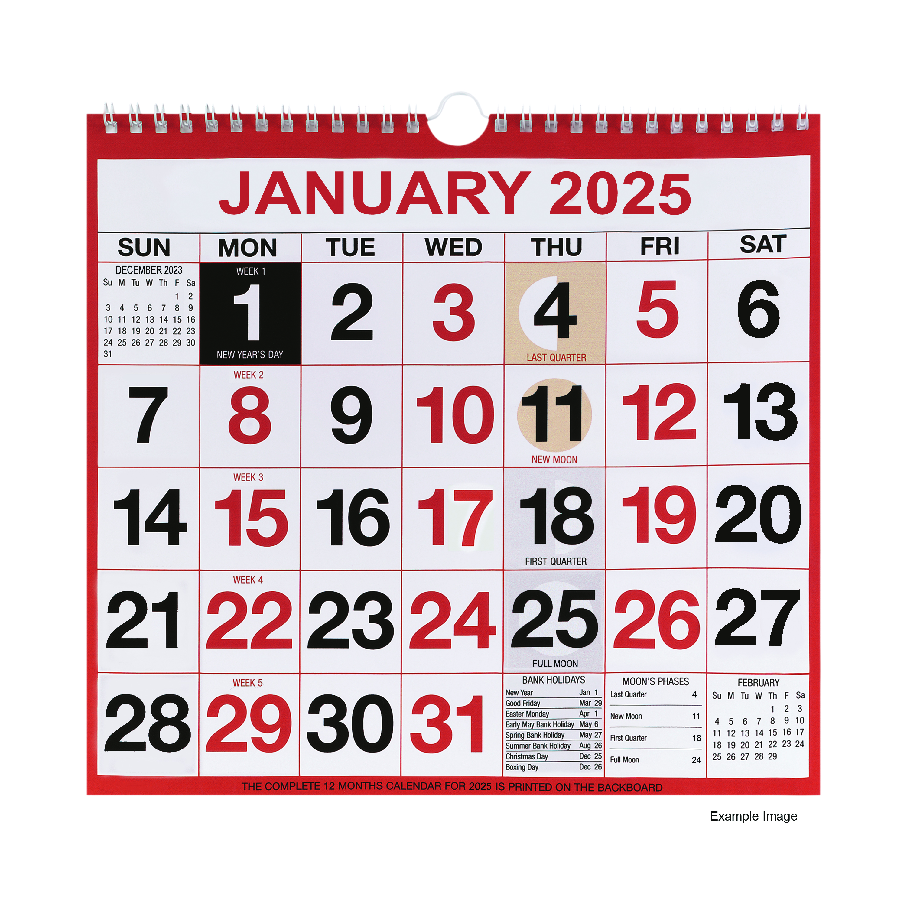 Wirebound+Month+To+View+Calendar+249x231mm+2025+KFYC2225